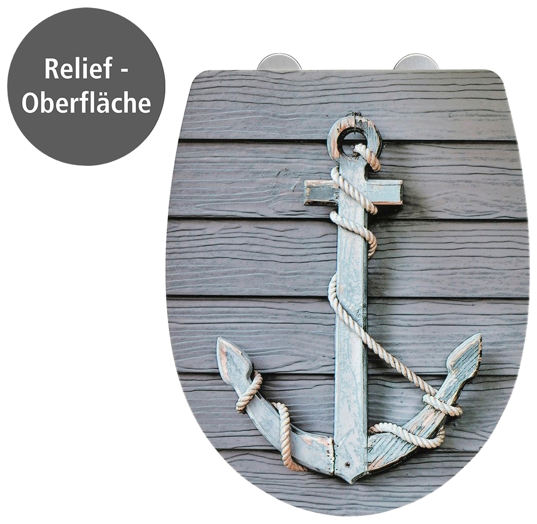 WENKO WC-Sitz »Rope mit Relief«, (1 St.) von Wenko