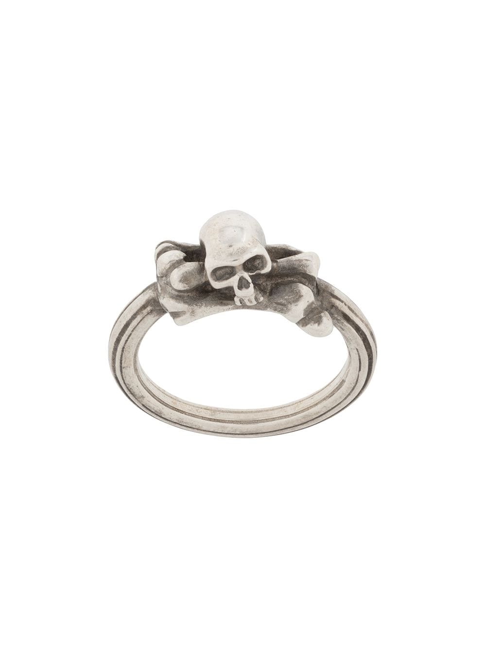 WERKSTATT:MÜNCHEN Symbol Skull ring - Silver von WERKSTATT:MÜNCHEN