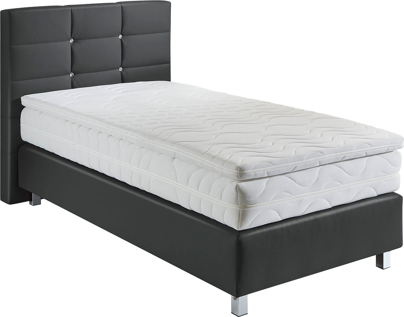 Westfalia Schlafkomfort Boxspringbett, mit Knöpfen in Kristalloptik, wahlweise mit Topper Westfalia Schlafkomfort Boxspringbett, mit Knöpfen in Kristalloptik, wahlweise mit Topper von Westfalia Schlafkomfort
