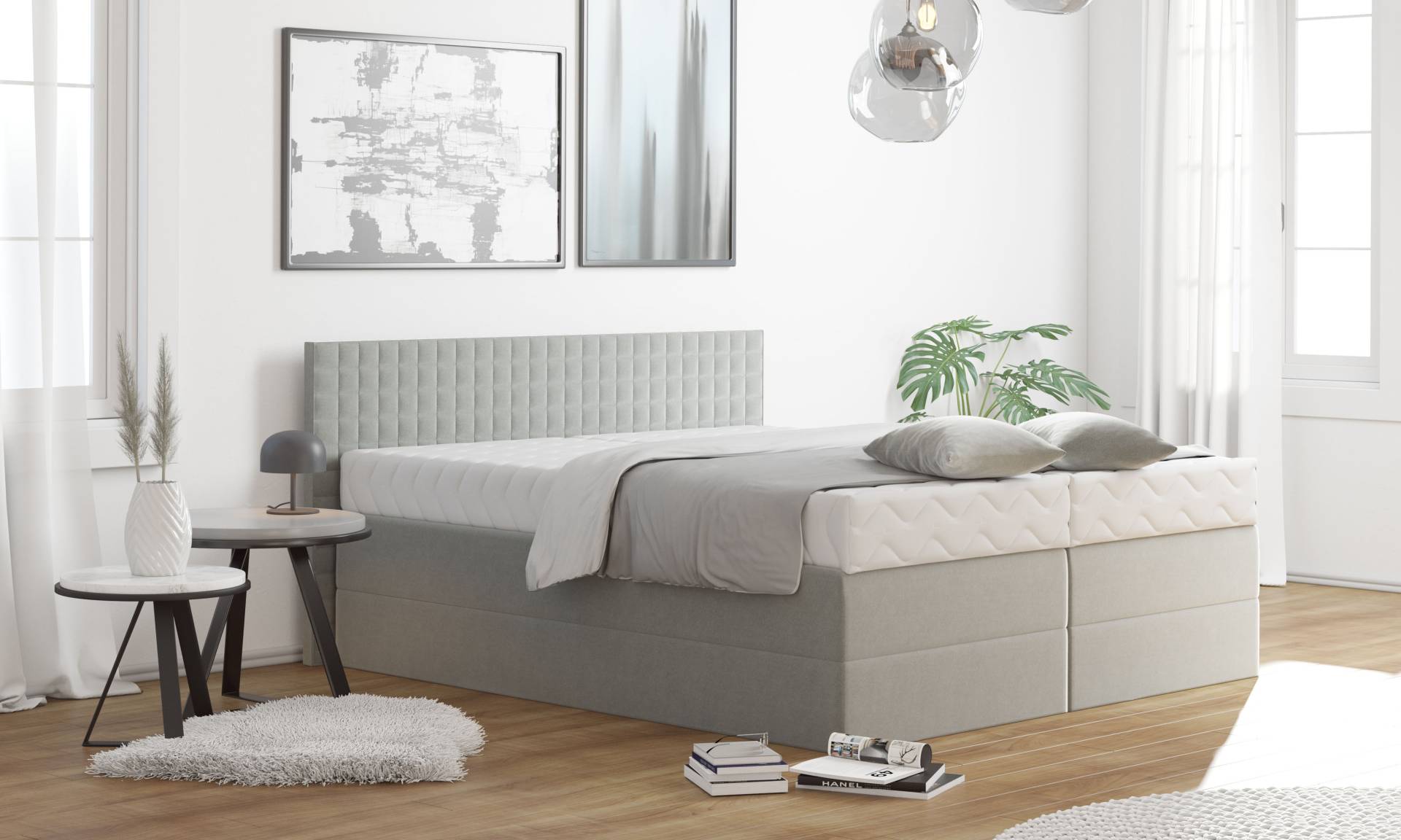 Westfalia Schlafkomfort Boxspringbett, mit Zierkissen, wahlweise mit Topper Westfalia Schlafkomfort Boxspringbett, mit Zierkissen, wahlweise mit Topper von Westfalia Schlafkomfort