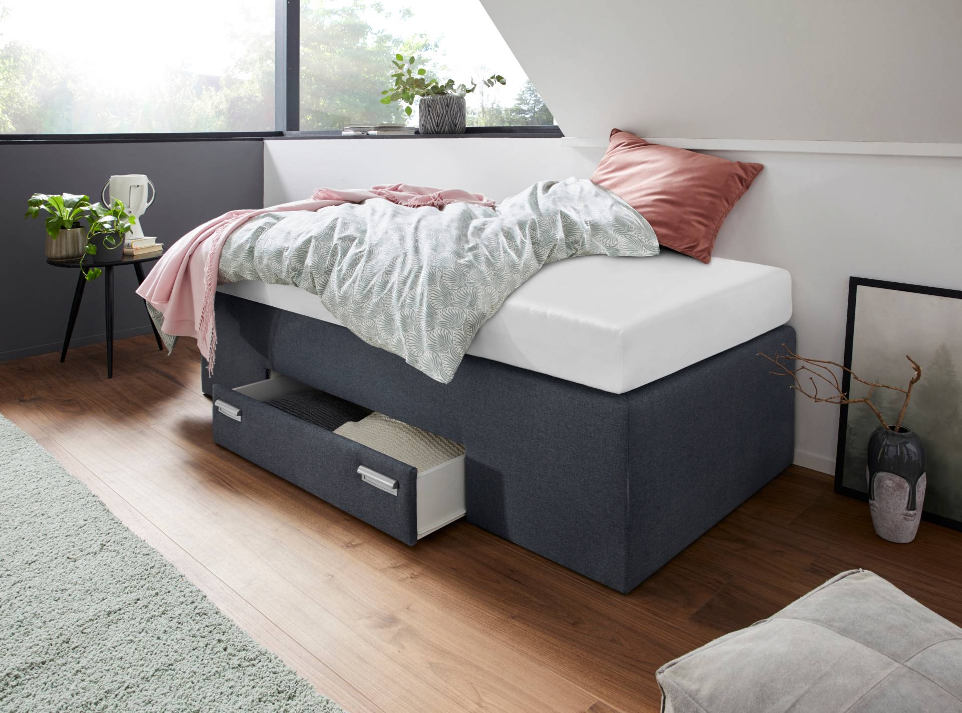 Westfalia Schlafkomfort Boxspringbett, mit integrierter Schublade, frei im Raum stellbar Westfalia Schlafkomfort Boxspringbett, mit integrierter Schublade, frei im Raum stellbar von Westfalia Schlafkomfort