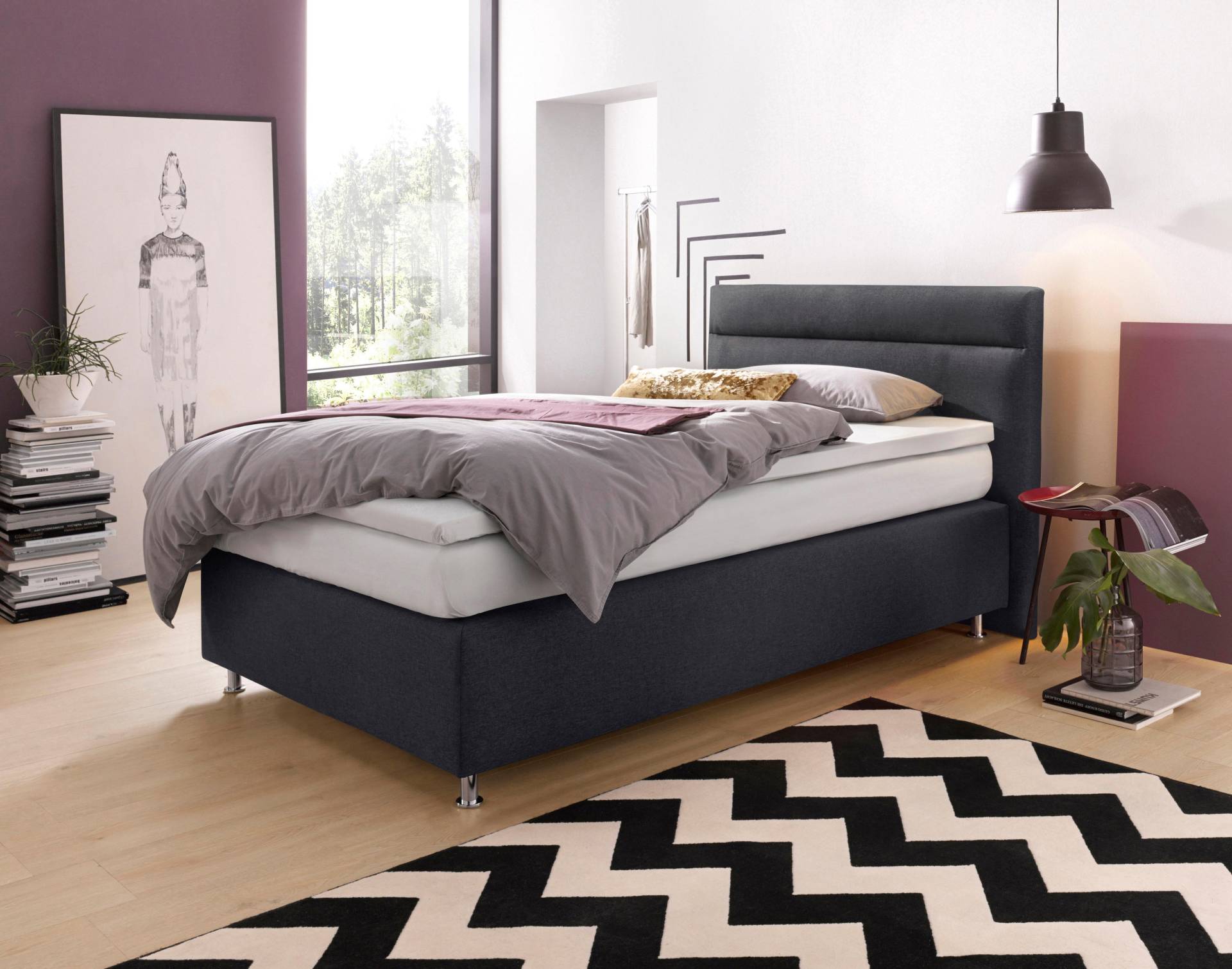 Westfalia Schlafkomfort Boxspringbett, wahlweise mit LED-Beleuchtung Westfalia Schlafkomfort Boxspringbett, wahlweise mit LED-Beleuchtung von Westfalia Schlafkomfort