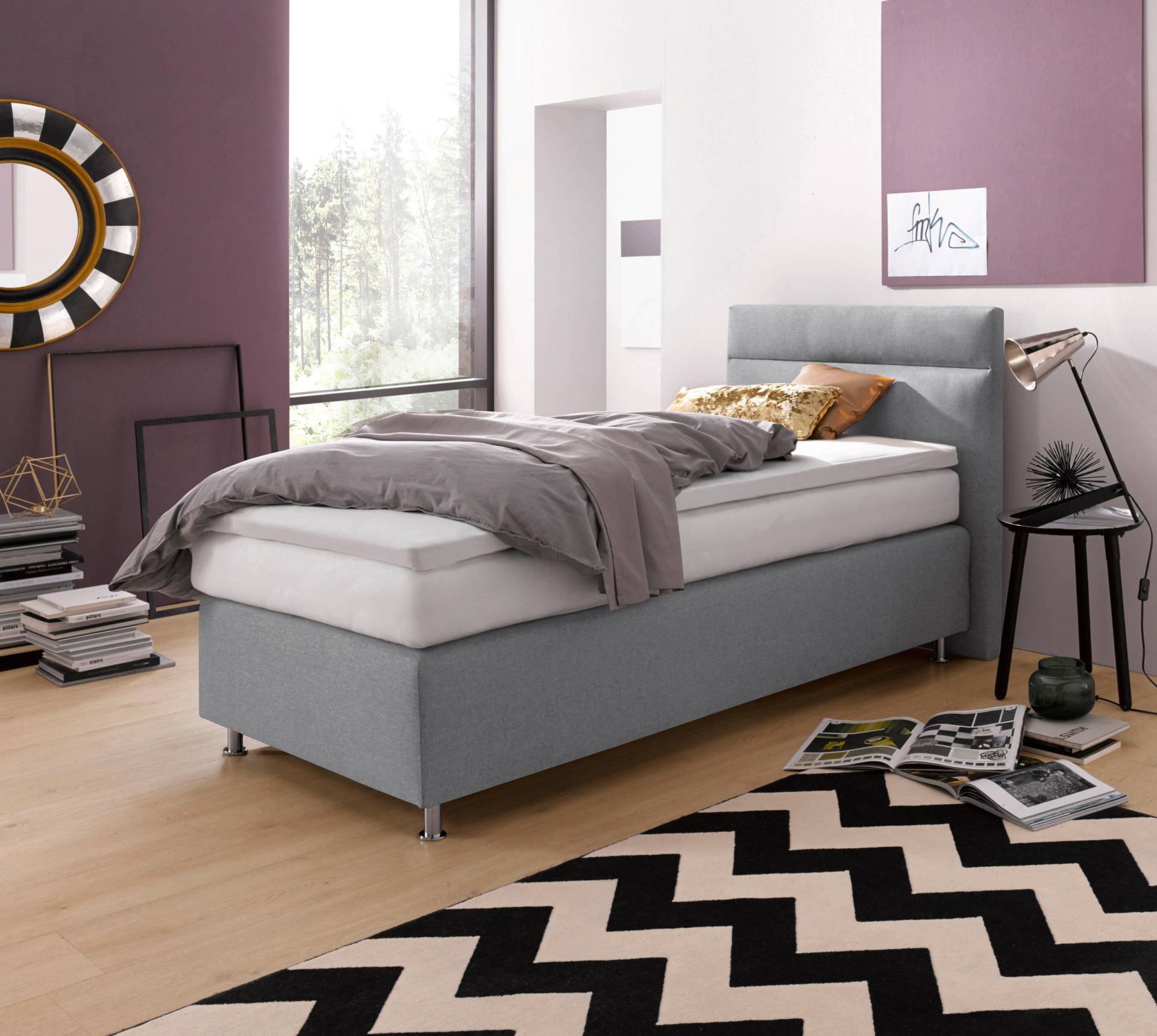 Westfalia Schlafkomfort Boxspringbett, wahlweise mit LED-Beleuchtung von Westfalia Schlafkomfort