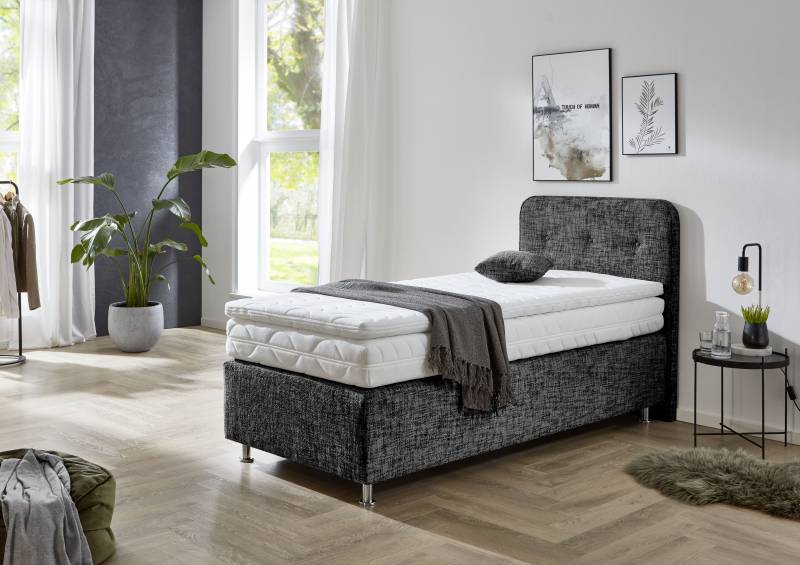 Westfalia Schlafkomfort Boxspringbett »Sapporo«, Inkl. Zierkissen, wählbar in H2, H3 & H4 von Westfalia Schlafkomfort