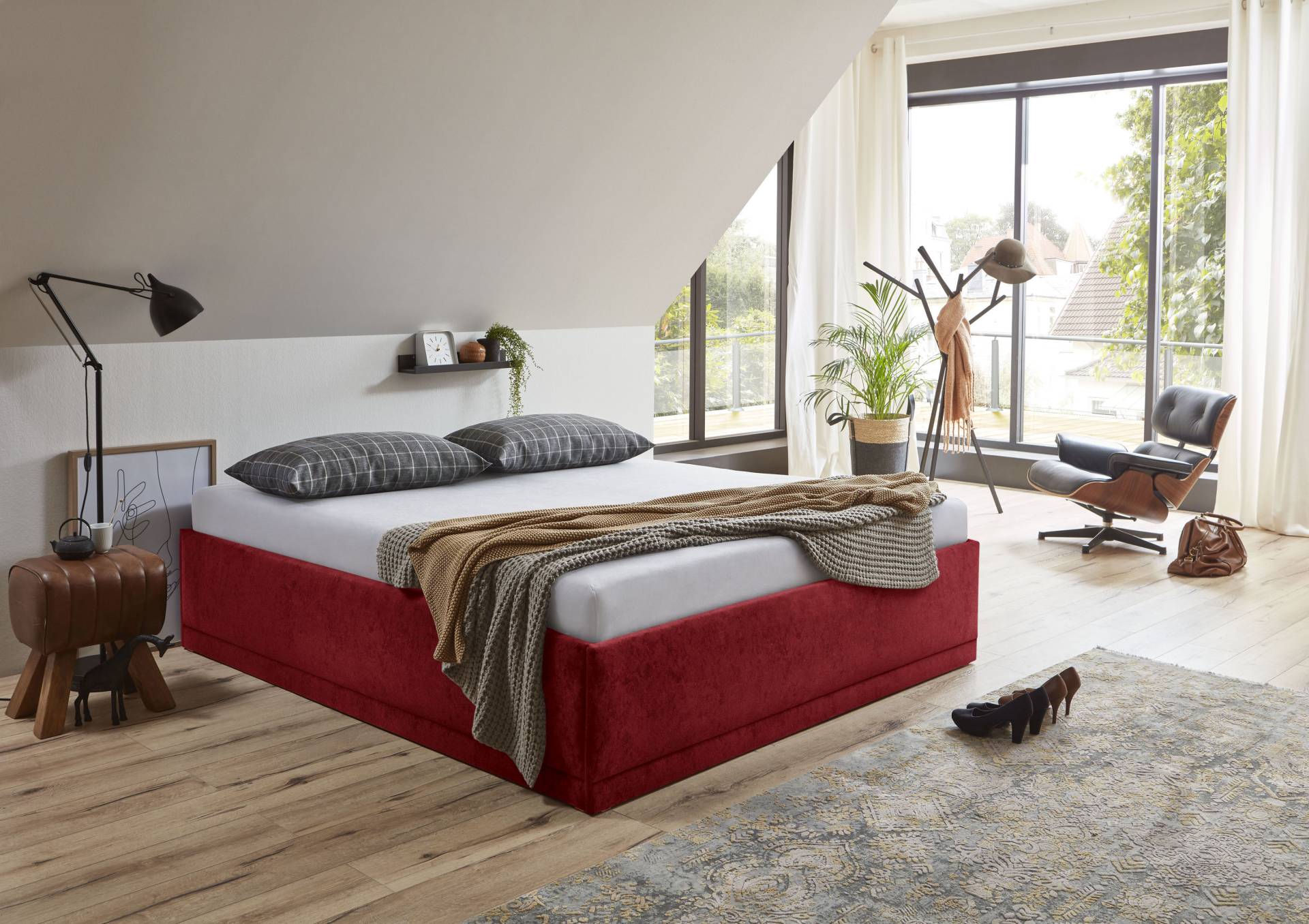 Westfalia Schlafkomfort Polsterbett »Texel«, Komforthöhe mit Zierkissen, Bettkasten bei Ausführung mit Matratze Westfalia Schlafkomfort Polsterbett »Texel«, Komforthöhe mit Zierkissen, Bettkasten bei Ausführung mit Matratze von Westfalia Schlafkomfort