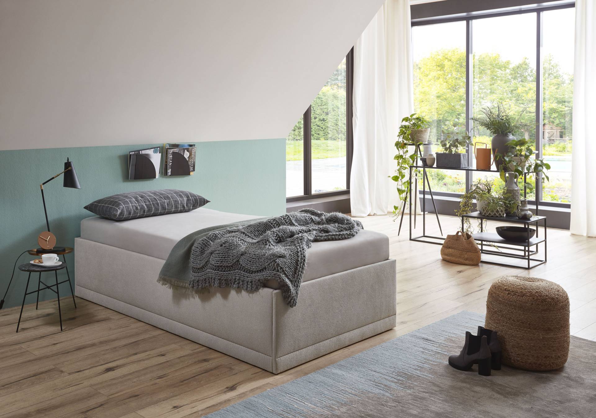 Westfalia Schlafkomfort Polsterbett »Texel«, Standardhöhe mit Zierkissen, Bettkasten bei Ausführung mit Matratze Westfalia Schlafkomfort Polsterbett »Texel«, Standardhöhe mit Zierkissen, Bettkasten bei Ausführung mit Matratze von Westfalia Schlafkomfort
