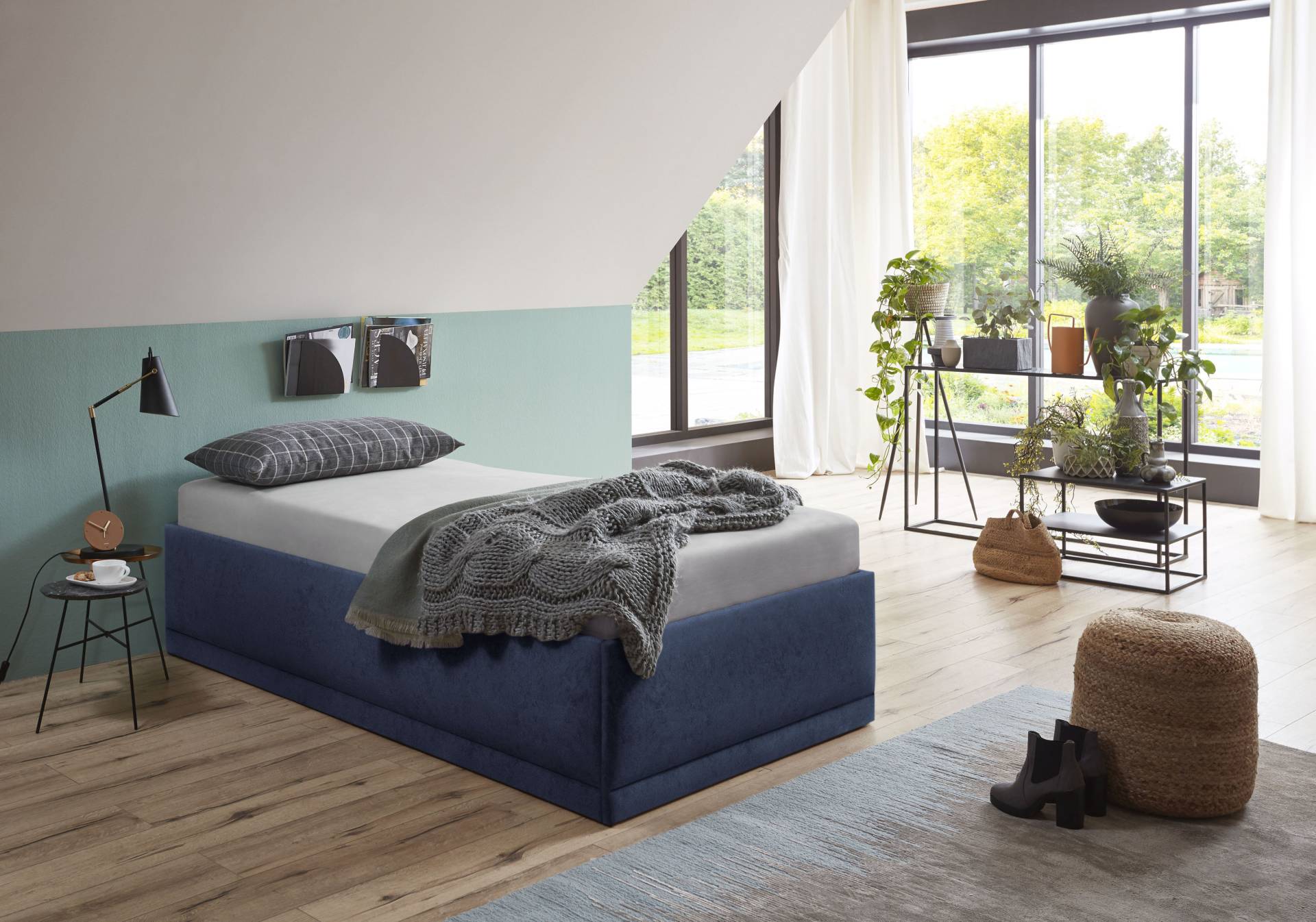 Westfalia Schlafkomfort Polsterbett »Texel«, Standardhöhe mit Zierkissen, Bettkasten bei Ausführung mit Matratze Westfalia Schlafkomfort Polsterbett »Texel«, Standardhöhe mit Zierkissen, Bettkasten bei Ausführung mit Matratze von Westfalia Schlafkomfort