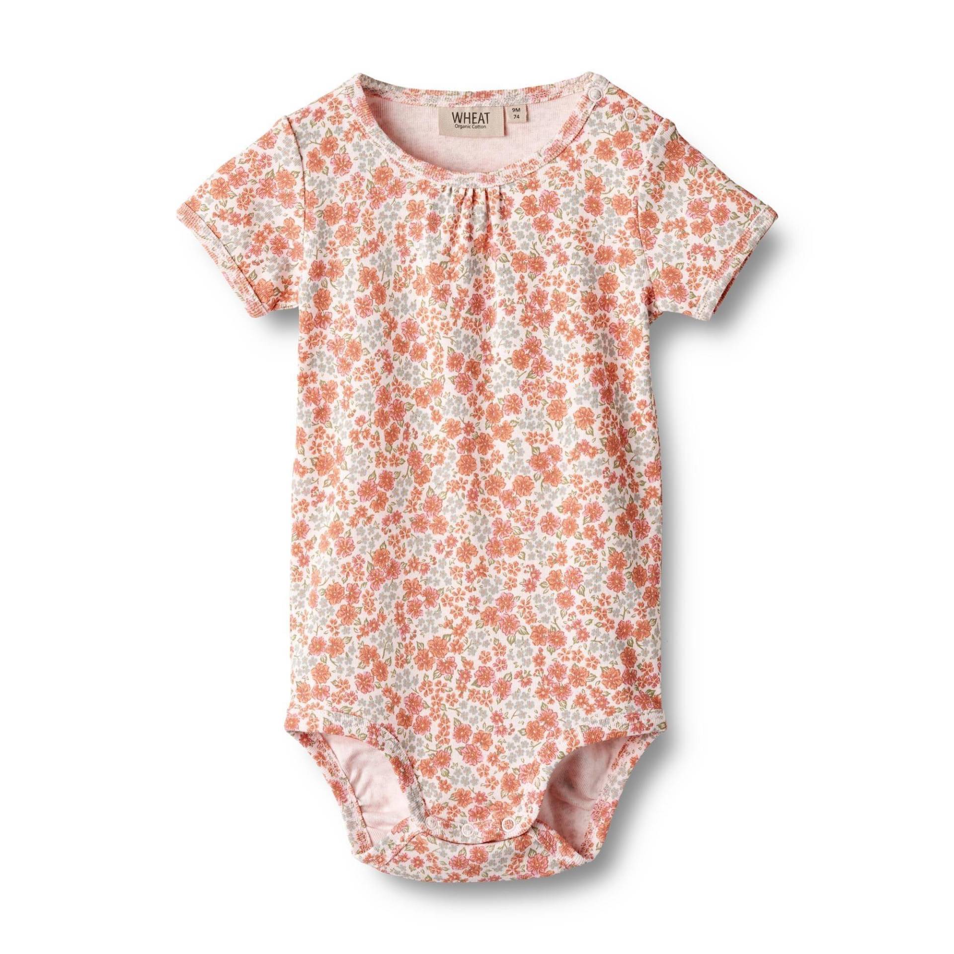 Baby Body Linette Unisex Rosa 62 von Wheat