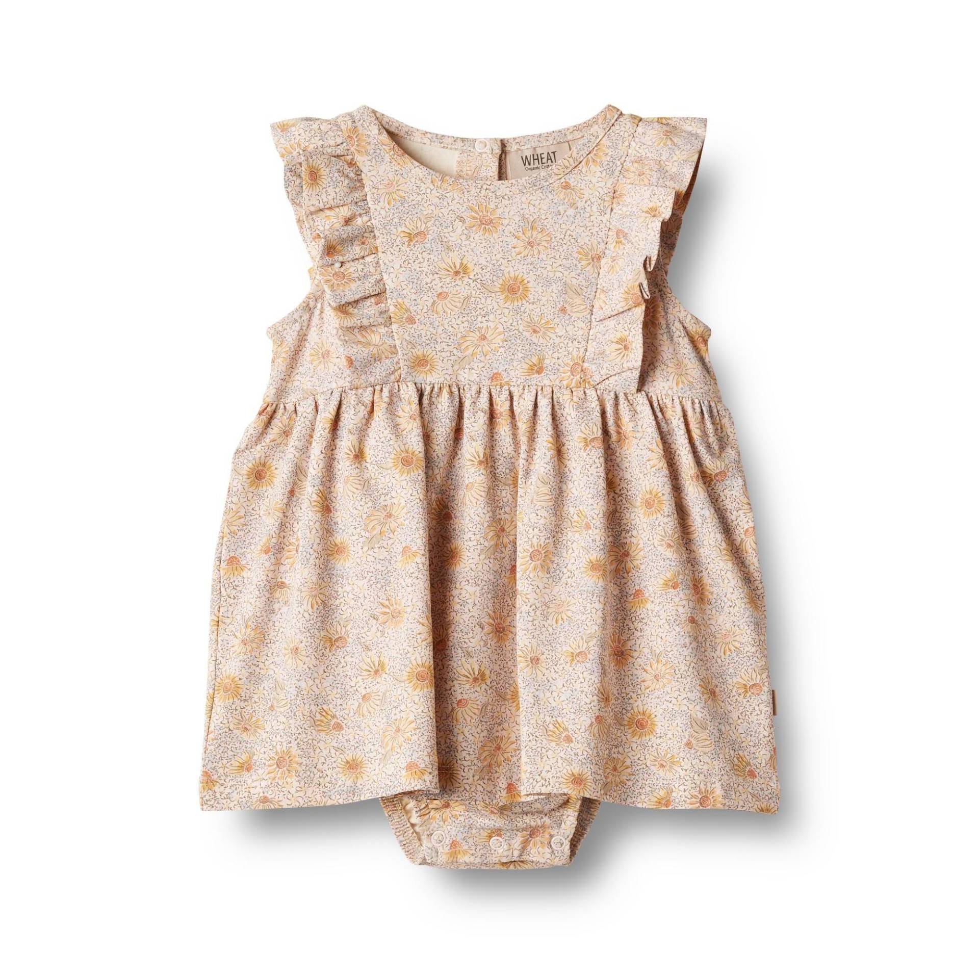 Baby Bodykleid Vianna Unisex Beige 74 von Wheat