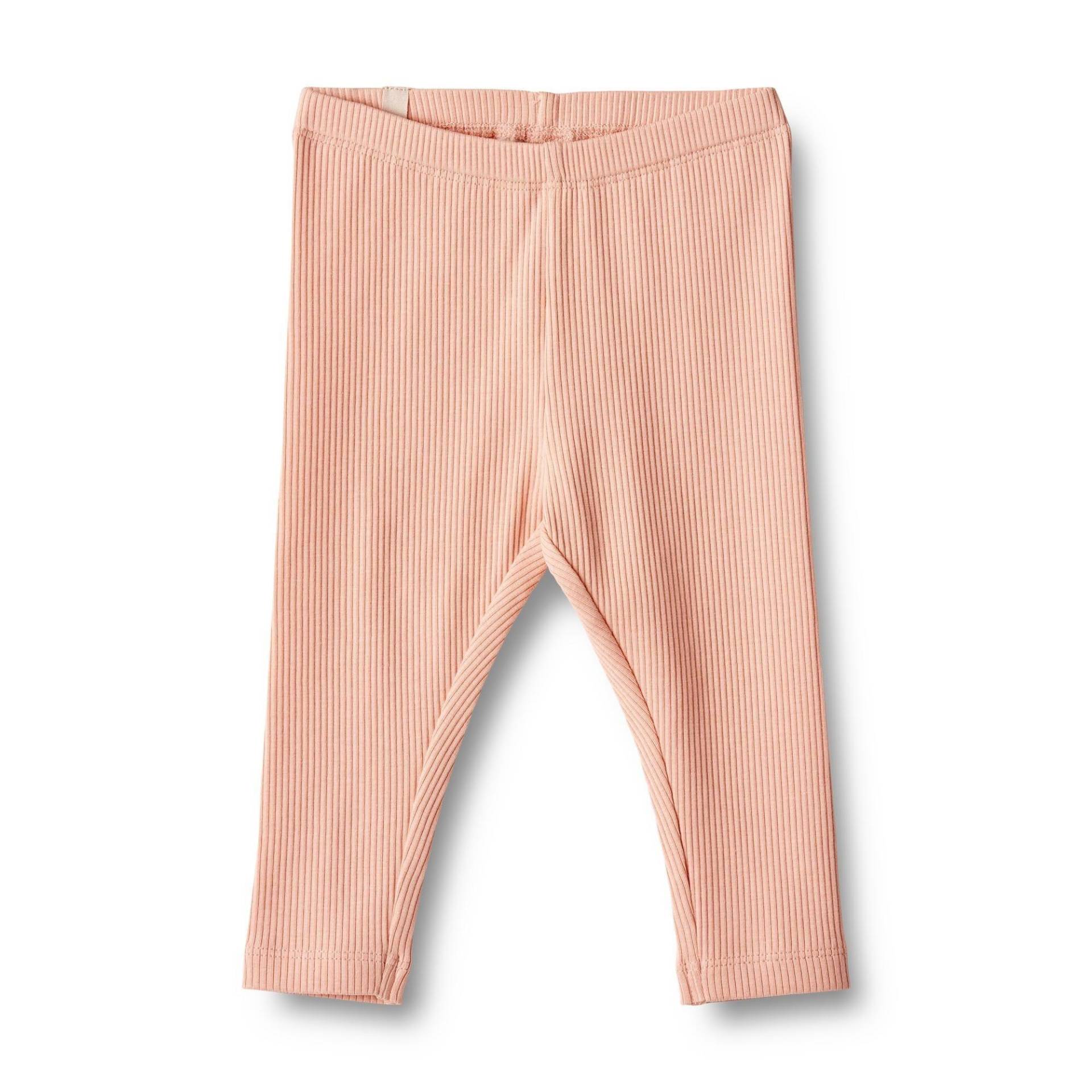 Baby Leggings Jules Soft Coral Unisex Rosa 62 von Wheat