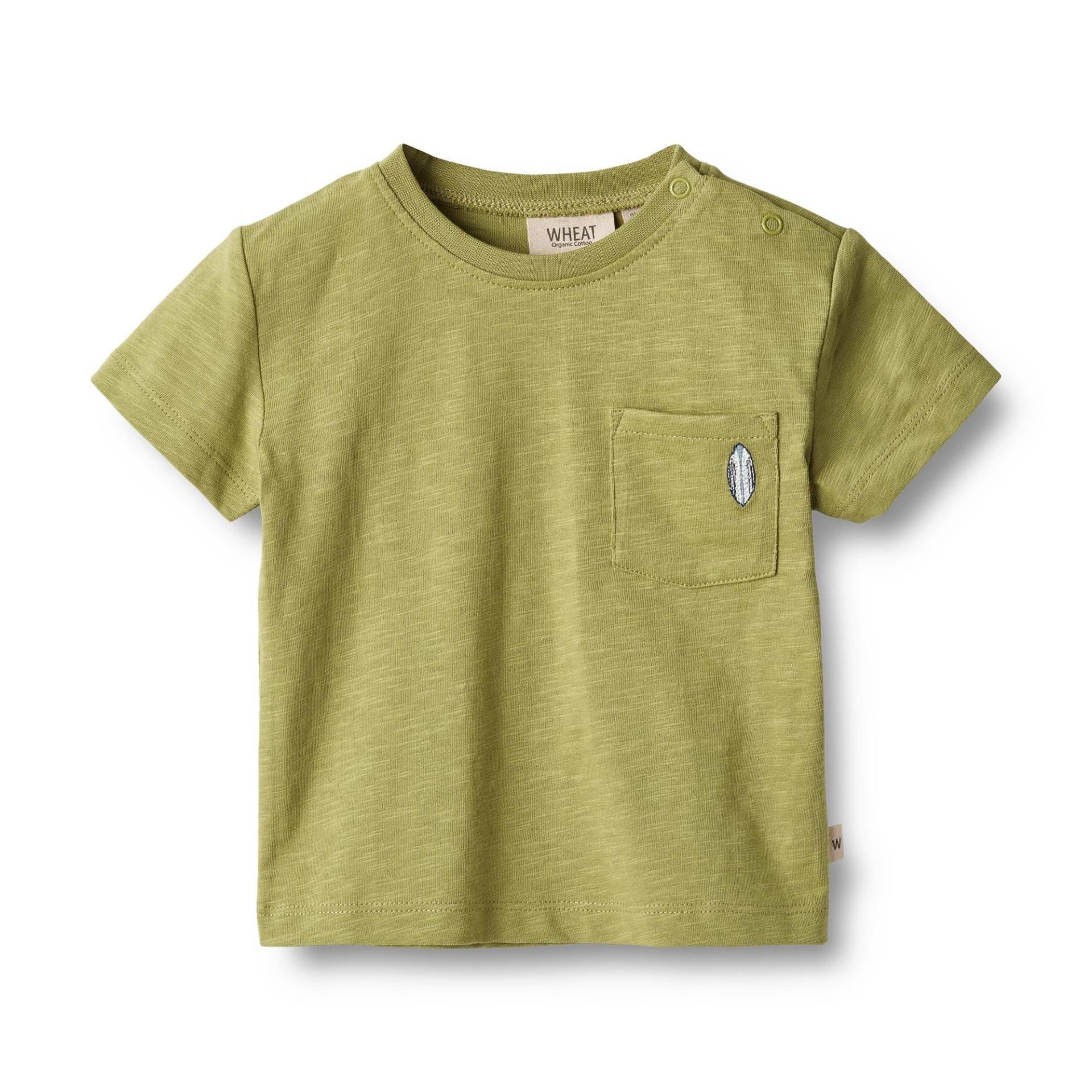 Baby T-shirt Dines Unisex Grün 74 von Wheat