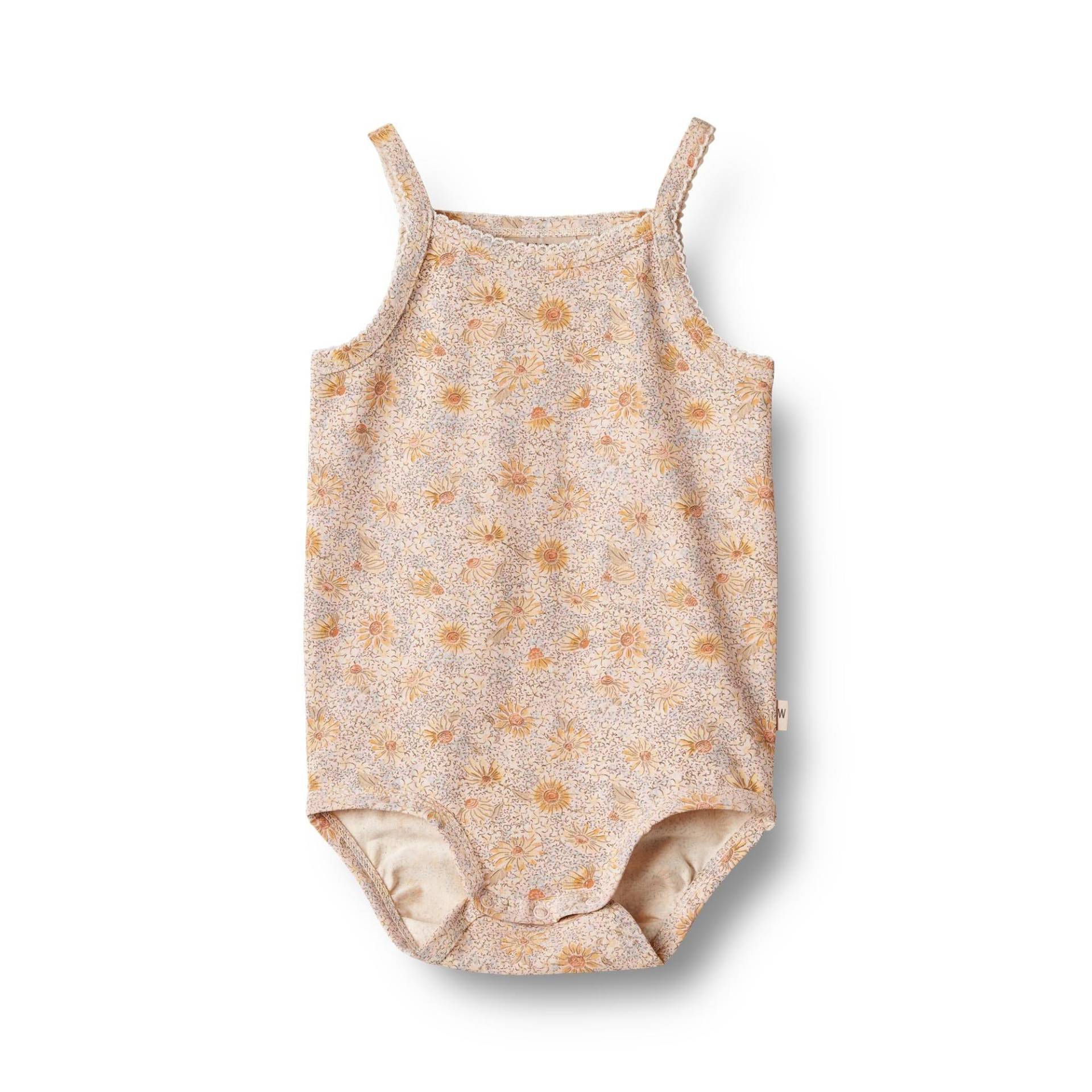 Baby Trägerbody Ellen Unisex Rosa 68 von Wheat