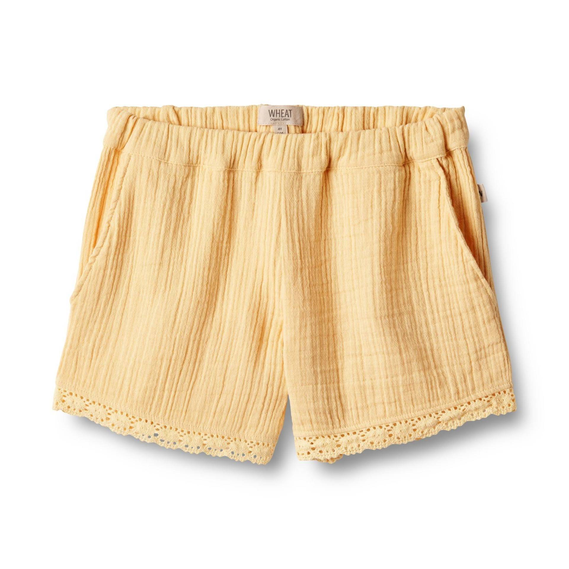 Mädchen Shorts Eileen Unisex Gelb 122 von Wheat