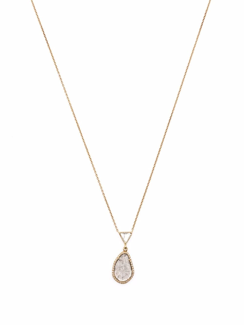 We by WHITEbIRD 18kt yellow gold Diana diamond necklace von We by WHITEbIRD