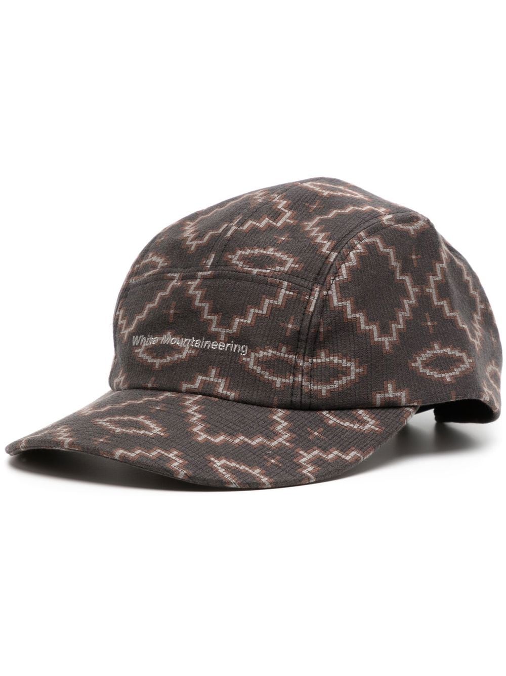 White Mountaineering all-over graphic-print baseball cap - Brown von White Mountaineering