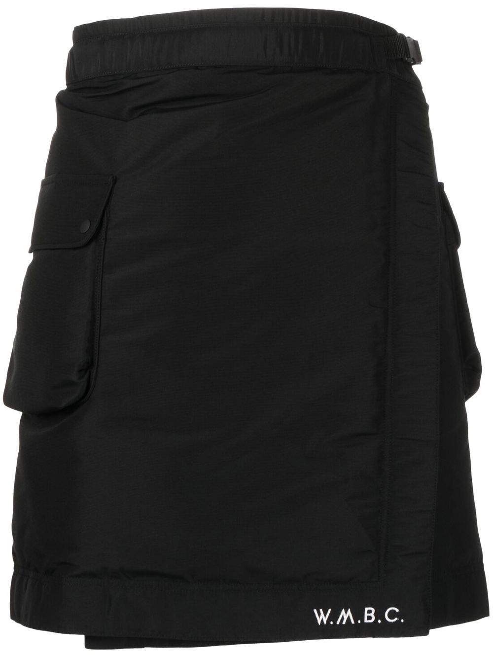 White Mountaineering cargo pockets crossover shorts - Black von White Mountaineering