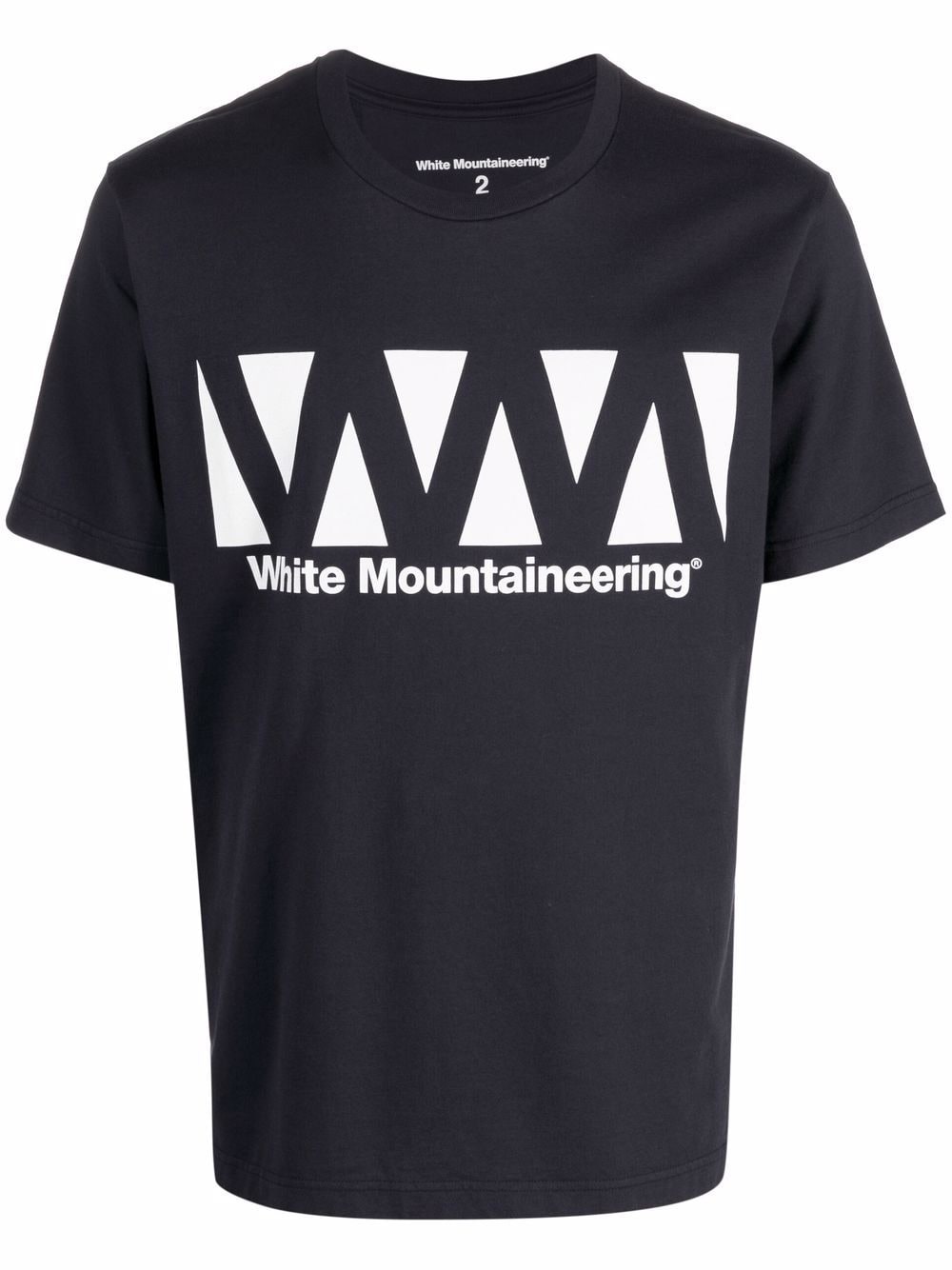 White Mountaineering logo-print cotton T-shirt - Blue von White Mountaineering