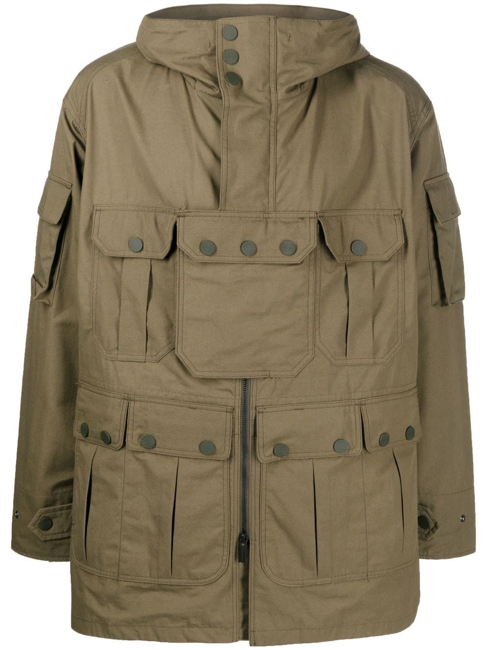 White Mountaineering multi-pocket military jacket - Green von White Mountaineering