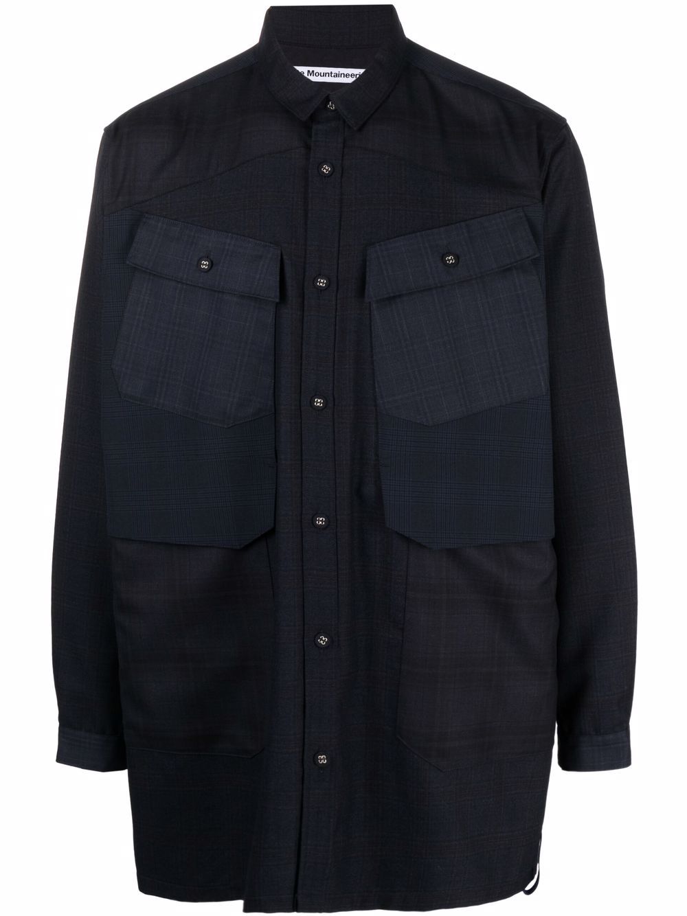 White Mountaineering oversized shirt jacket - Blue von White Mountaineering