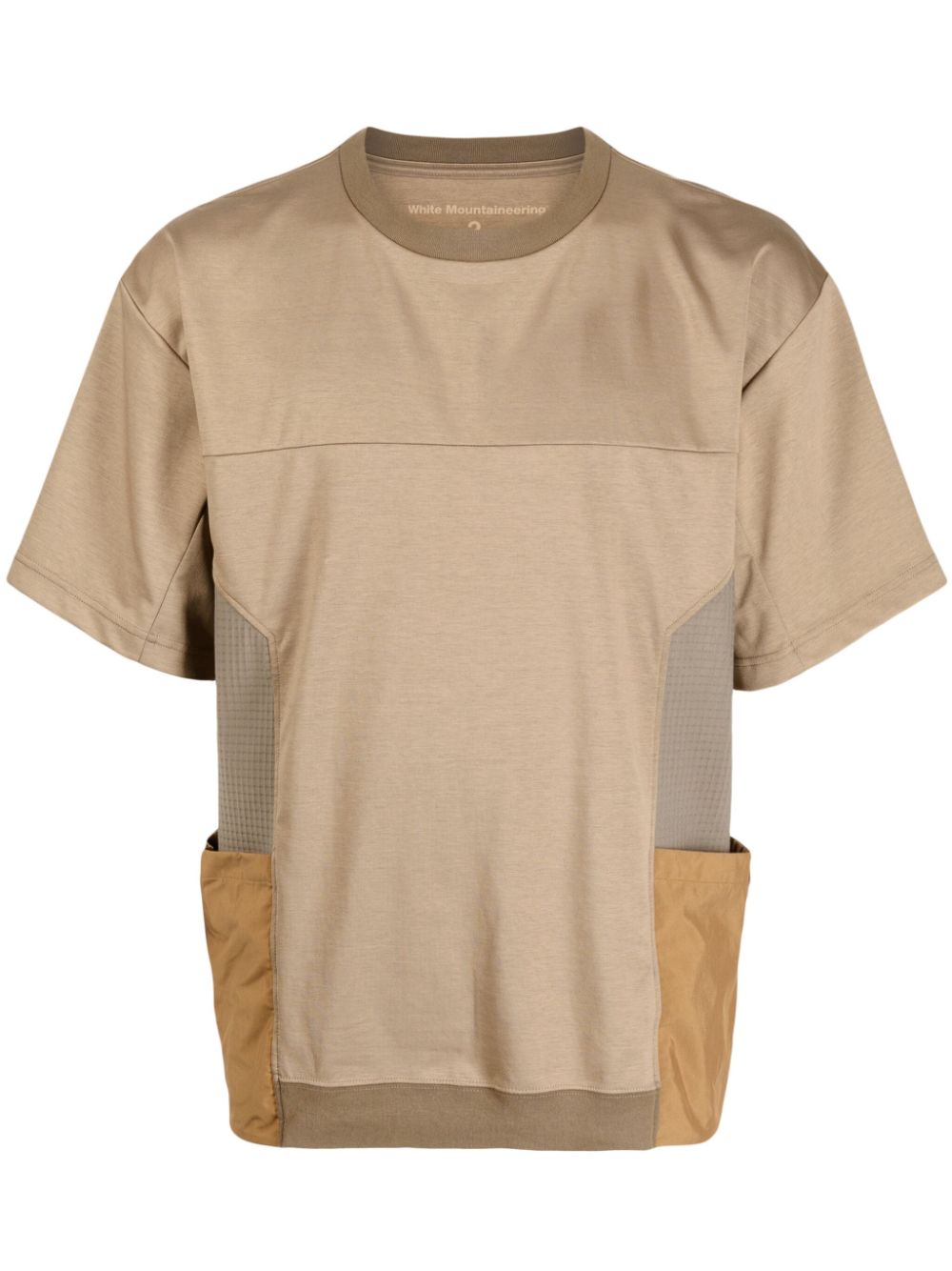 White Mountaineering side-pockets crew-neck T-shirt - Brown von White Mountaineering