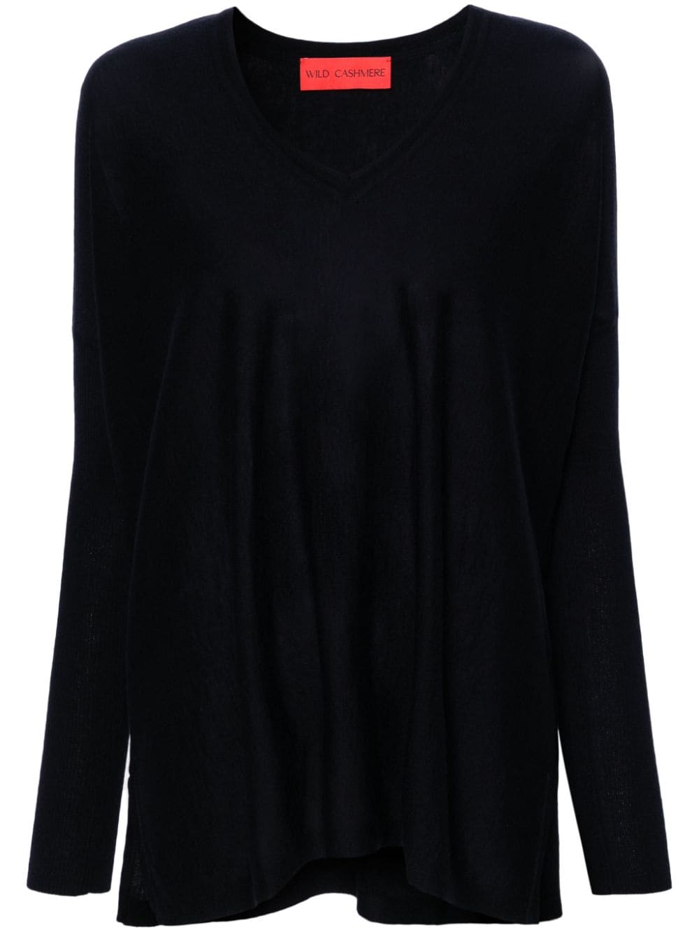 Wild Cashmere V-neck long-sleeve jumper - Blue von Wild Cashmere