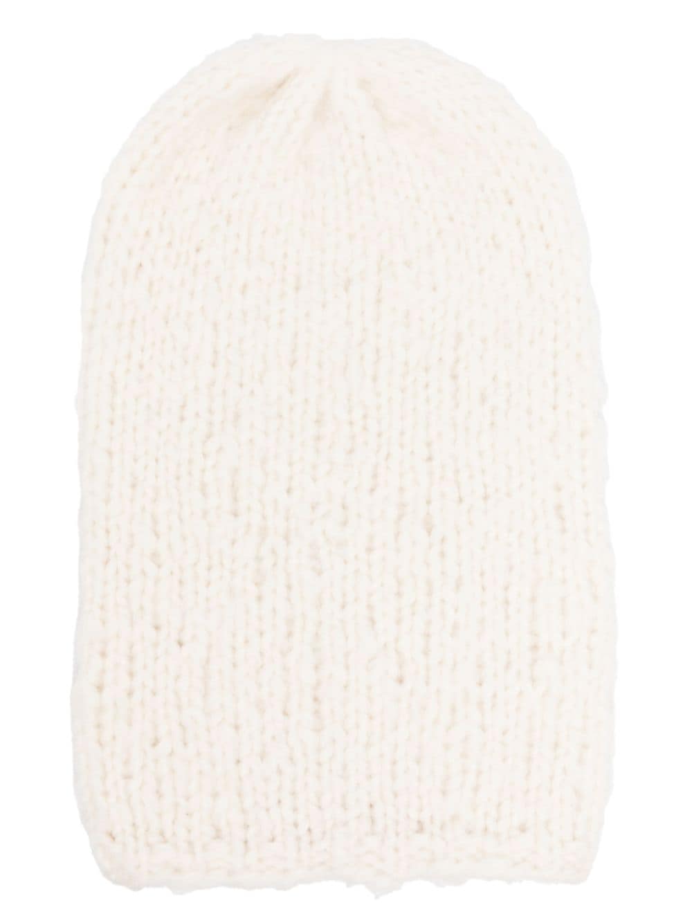 Wild Cashmere Wilew ruched knitted beanie - Neutrals von Wild Cashmere