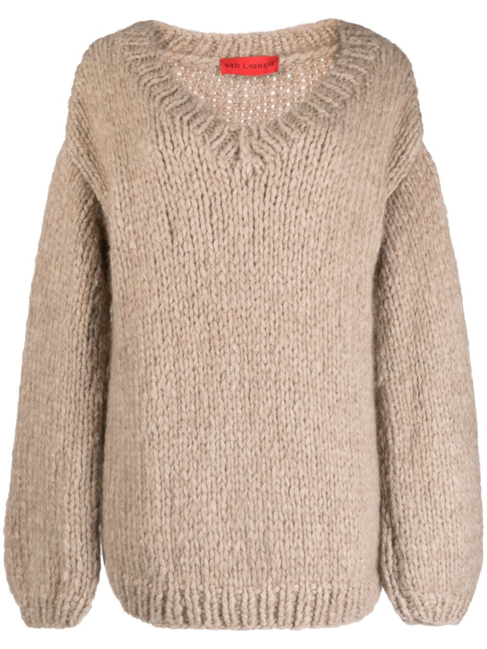 Wild Cashmere v-neck chunky-knit jumper - Brown von Wild Cashmere