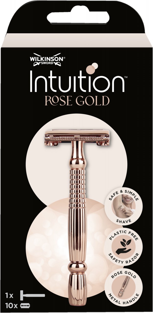 Wilkinson - Intuition Rose Gold Rasierhobel mit 10 Klingen von Wilkinson