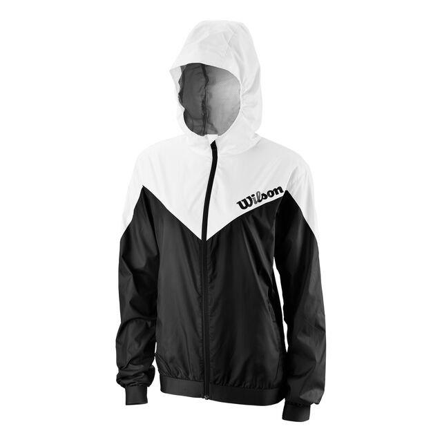 Go To Woven Trainingsjacke - Schwarz, Weiss Herren Weiss M von Wilson