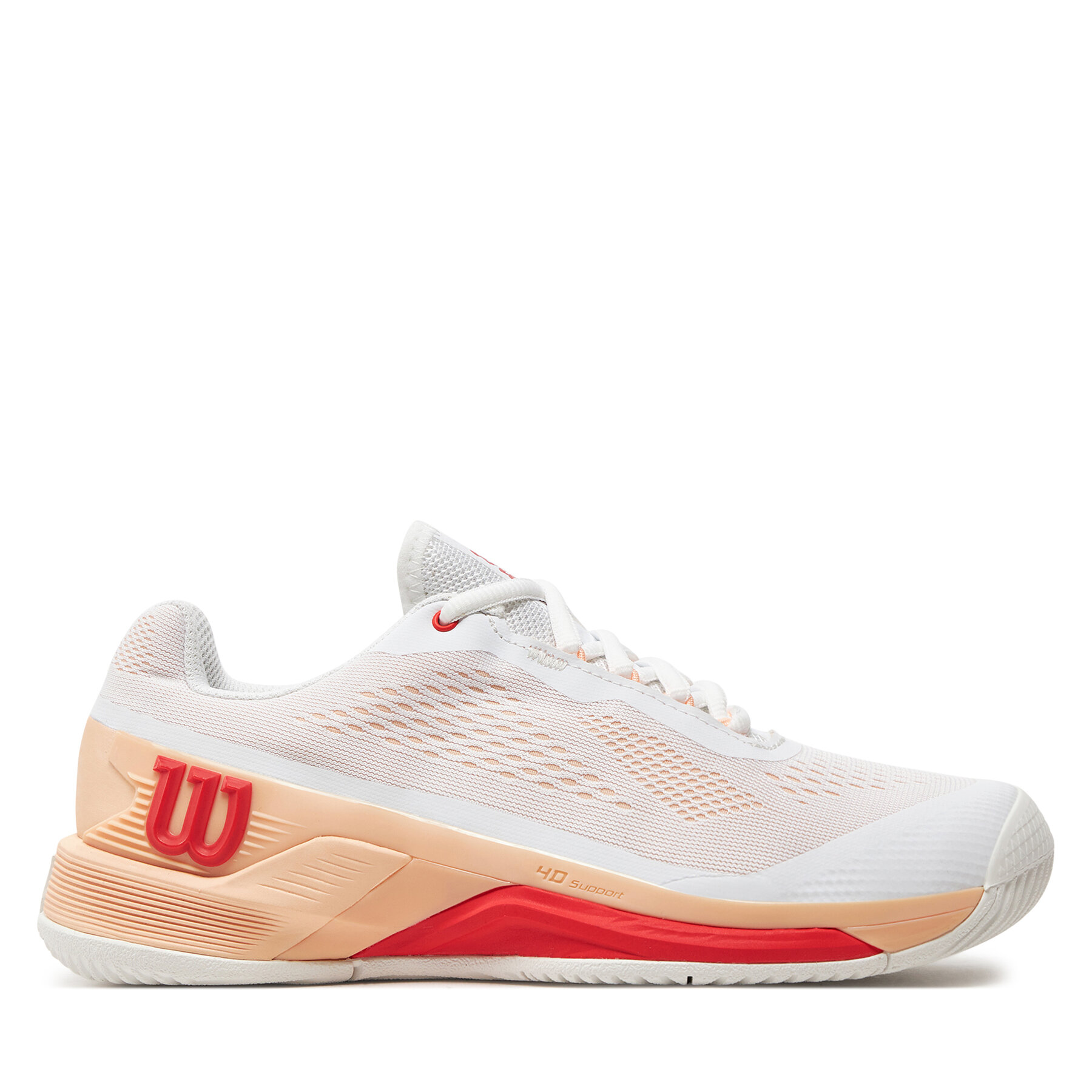 Schuhe Wilson Rush Pro 4.0 WRS332670 White/Peach Par/Infared von Wilson