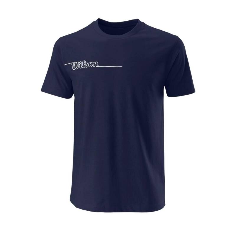 Team Ii Tech T-shirt Dunkelblau Herren Blau XL von Wilson