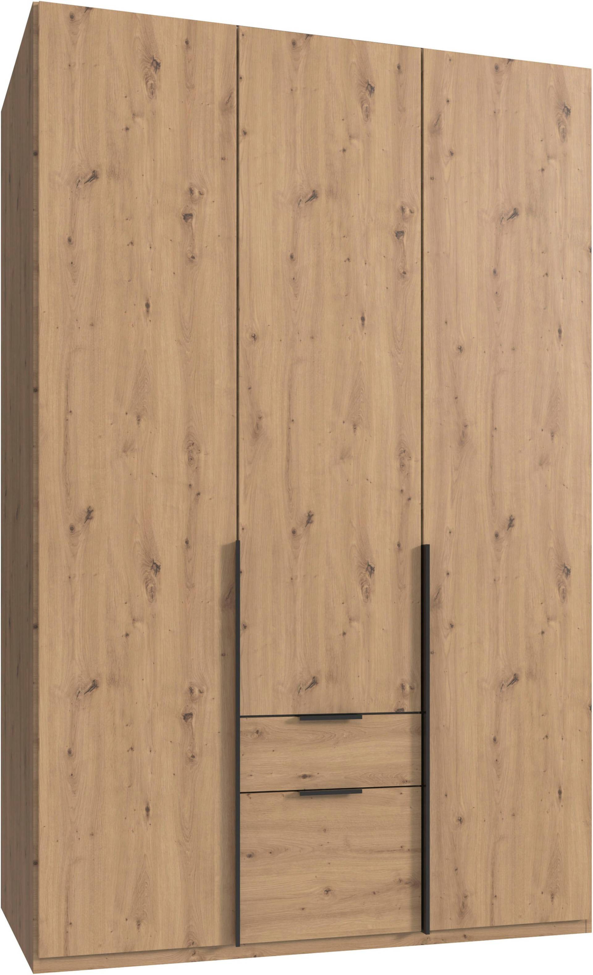 Wimex Drehtürenschrank »Mugano, 135 oder 180cm breit, 208 oder 236cm hoch, Made in Germany«, (mit langen Griffstangen aus Metall), wahlweise mit oder ohne Spiegel, mit Schubladen von Wimex