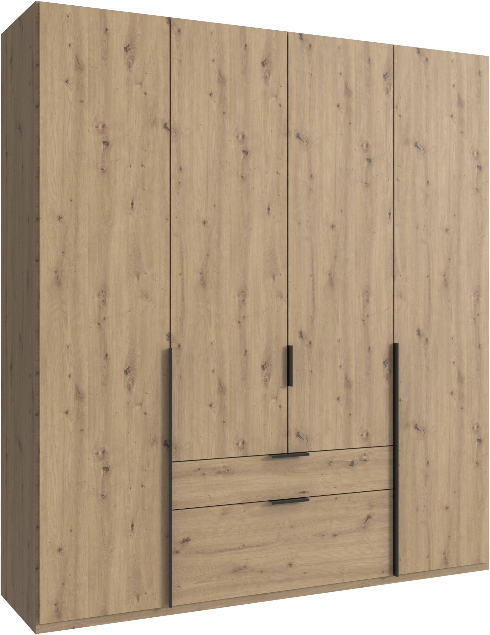Wimex Drehtürenschrank »Mugano, 135 oder 180cm breit, 208 oder 236cm hoch, Made in Germany«, (mit langen Griffstangen aus Metall), wahlweise mit oder ohne Spiegel, mit Schubladen von Wimex