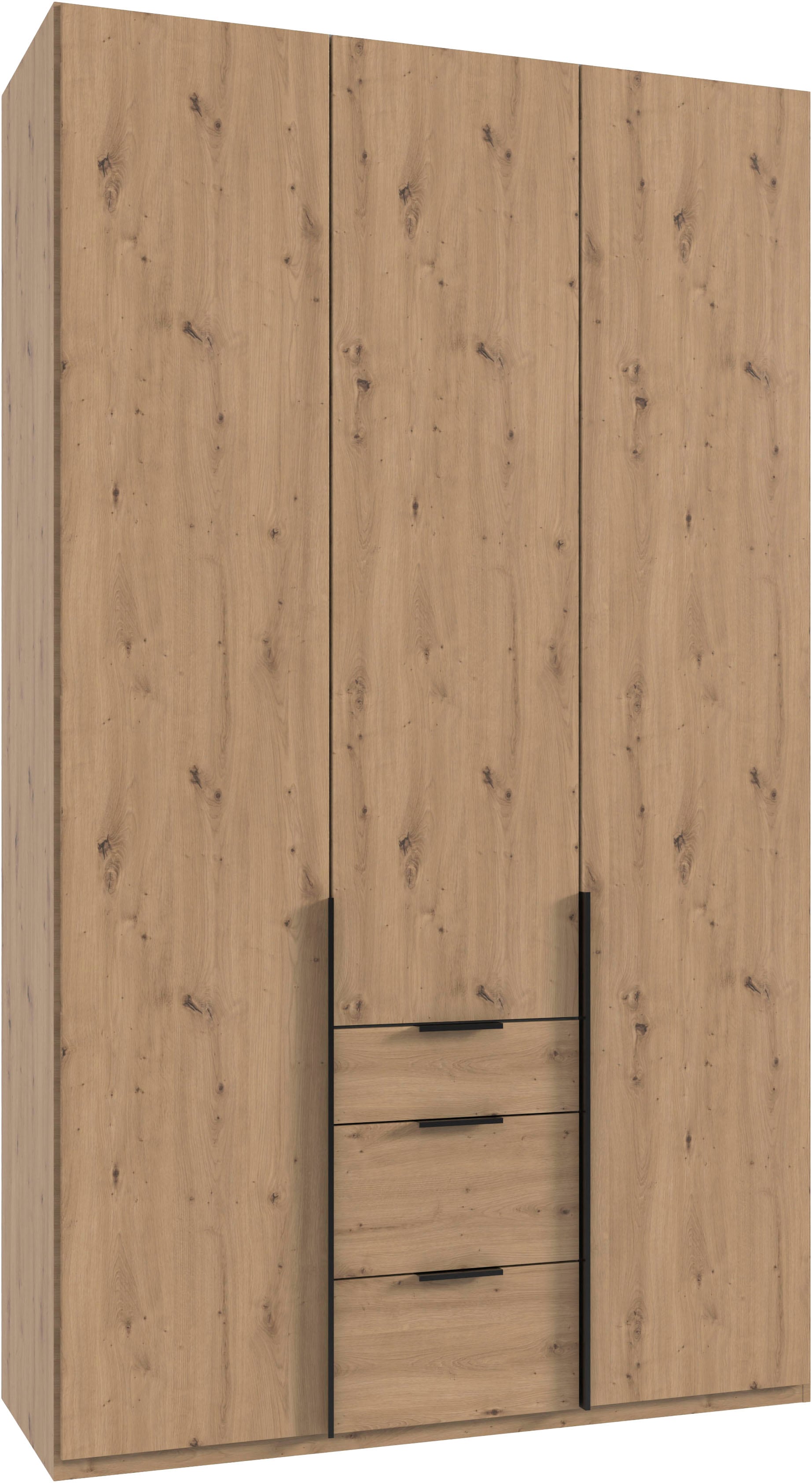 Wimex Drehtürenschrank »Mugano, 135 oder 180cm breit, 208 oder 236cm hoch, Made in Germany«, (mit langen Griffstangen aus Metall), wahlweise mit oder ohne Spiegel, mit Schubladen von Wimex
