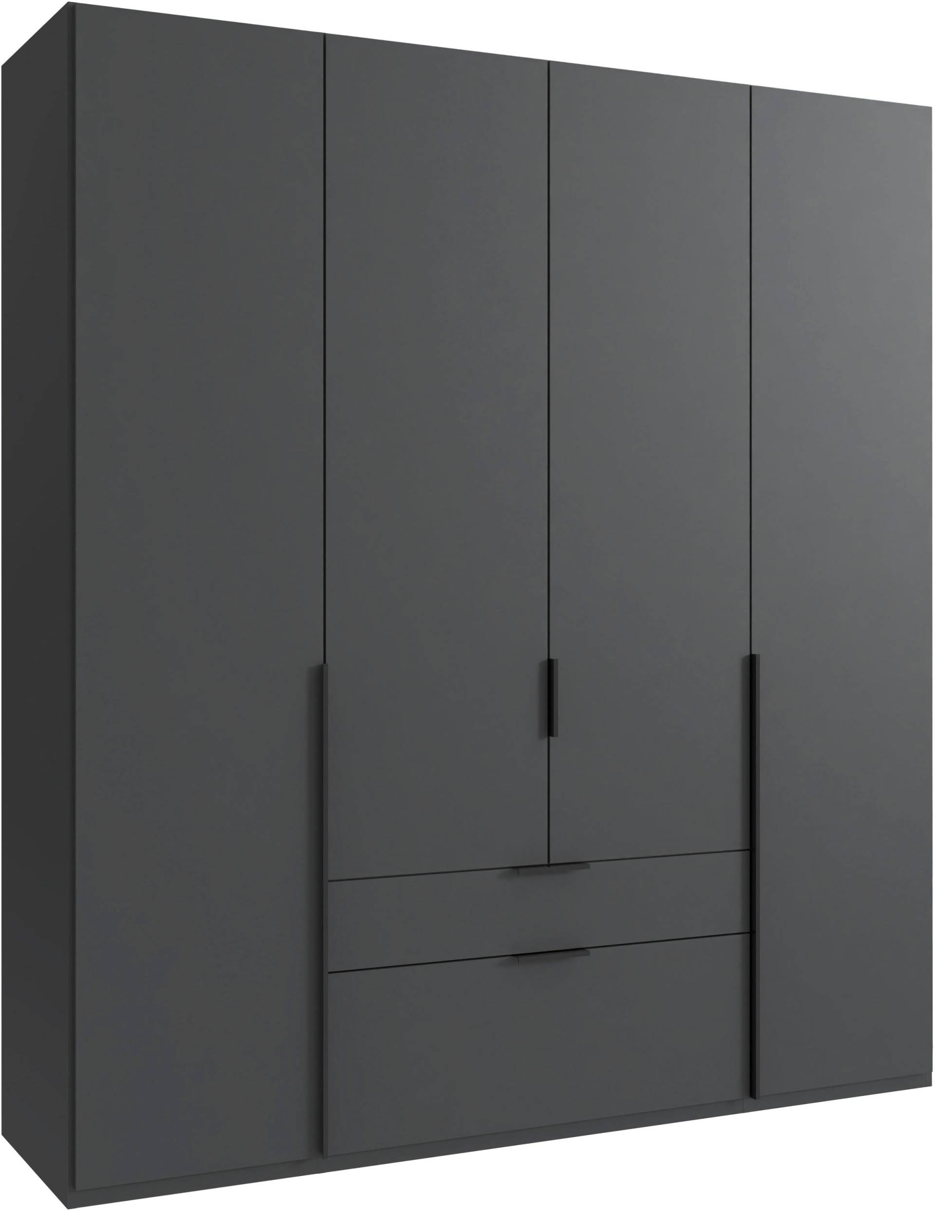 Wimex Drehtürenschrank »Mugano, 135 oder 180cm breit, 208 oder 236cm hoch, Made in Germany«, (mit langen Griffstangen aus Metall), wahlweise mit oder ohne Spiegel, mit Schubladen von Wimex