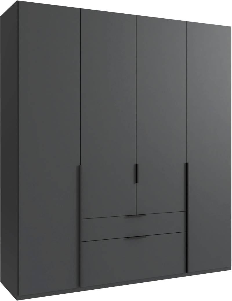 Wimex Drehtürenschrank »Mugano, 135 oder 180cm breit, 208 oder 236cm hoch, Made in Germany«, (mit langen Griffstangen aus Metall), wahlweise mit oder ohne Spiegel, mit Schubladen von Wimex