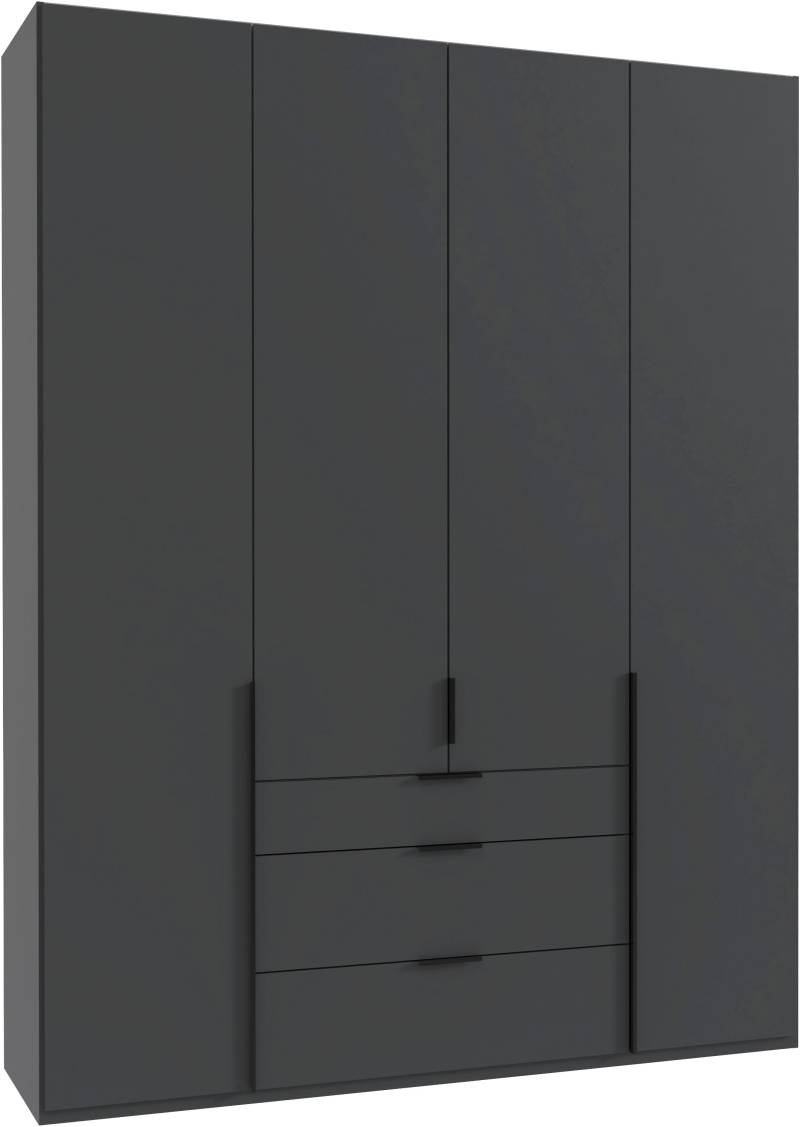 Wimex Drehtürenschrank »Mugano, 135 oder 180cm breit, 208 oder 236cm hoch, Made in Germany«, (mit langen Griffstangen aus Metall), wahlweise mit oder ohne Spiegel, mit Schubladen von Wimex
