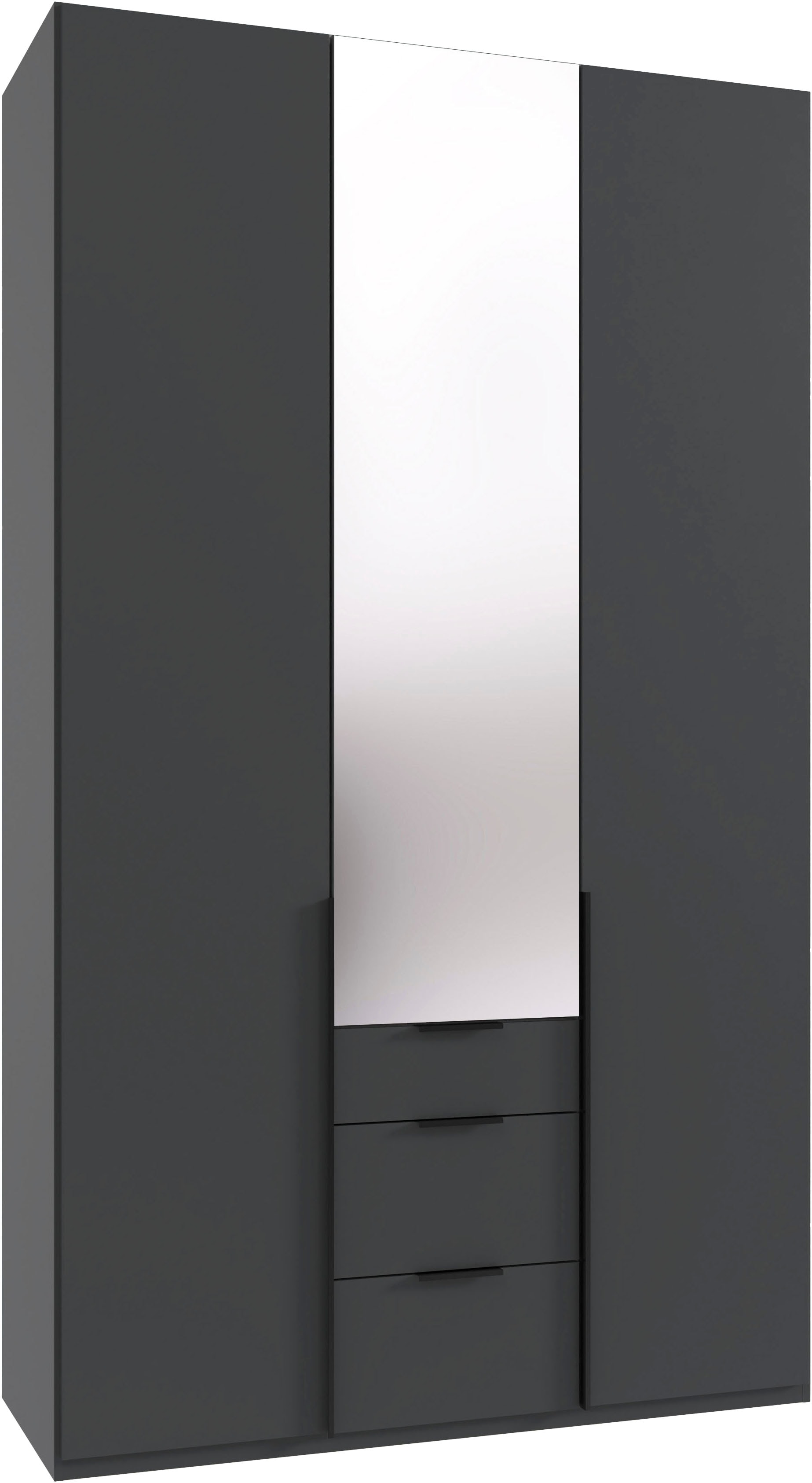 Wimex Drehtürenschrank »Mugano, 135 oder 180cm breit, 208 oder 236cm hoch, Made in Germany«, (mit langen Griffstangen aus Metall), wahlweise mit oder ohne Spiegel, mit Schubladen von Wimex