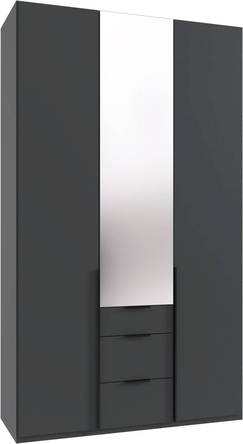 Wimex Drehtürenschrank »Mugano, 135 oder 180cm breit, 208 oder 236cm hoch, Made in Germany«, (mit langen Griffstangen aus Metall), wahlweise mit oder ohne Spiegel, mit Schubladen von Wimex