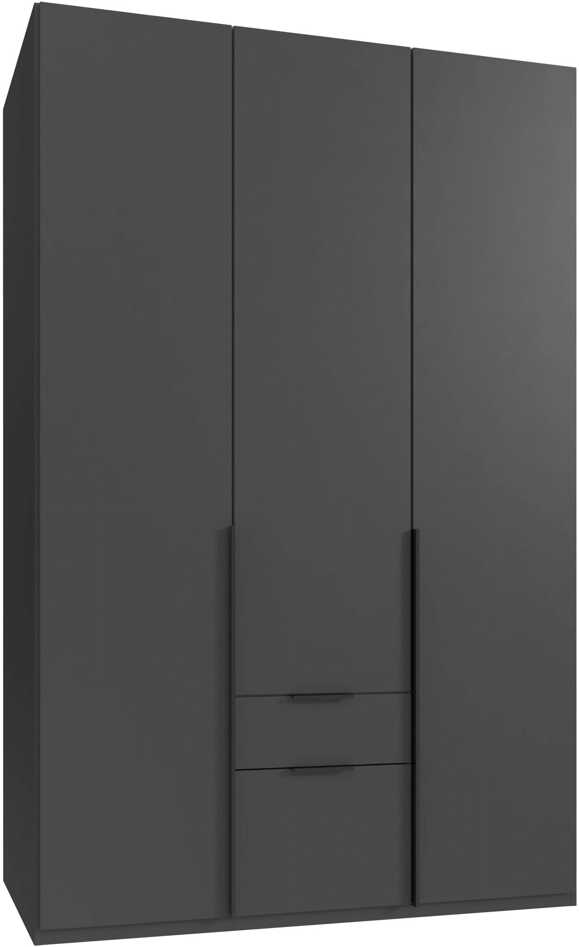 Wimex Drehtürenschrank »Mugano, 135 oder 180cm breit, 208 oder 236cm hoch, Made in Germany«, (mit langen Griffstangen aus Metall), wahlweise mit oder ohne Spiegel, mit Schubladen von Wimex