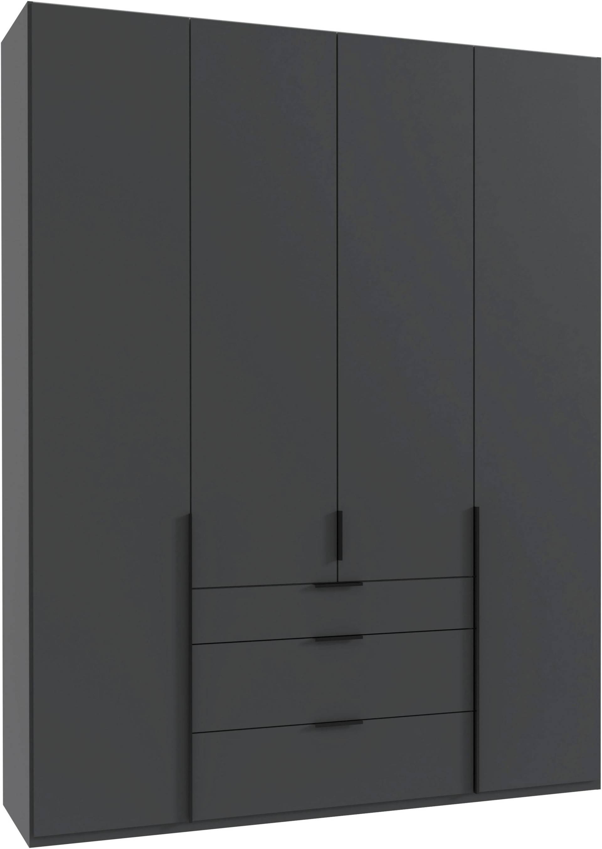 Wimex Drehtürenschrank »Mugano, 135 oder 180cm breit, 208 oder 236cm hoch, Made in Germany«, (mit langen Griffstangen aus Metall), wahlweise mit oder ohne Spiegel, mit Schubladen von Wimex