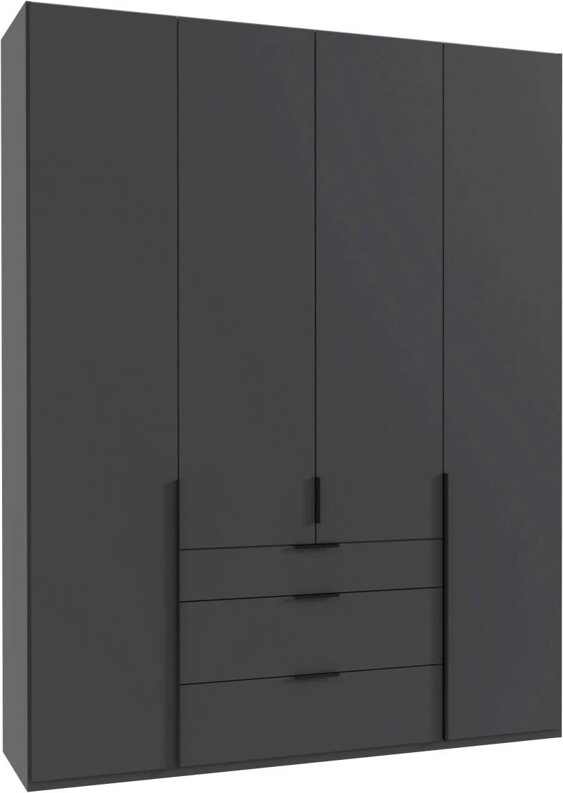 Wimex Drehtürenschrank »Mugano, 135 oder 180cm breit, 208 oder 236cm hoch, Made in Germany«, (mit langen Griffstangen aus Metall), wahlweise mit oder ohne Spiegel, mit Schubladen von Wimex