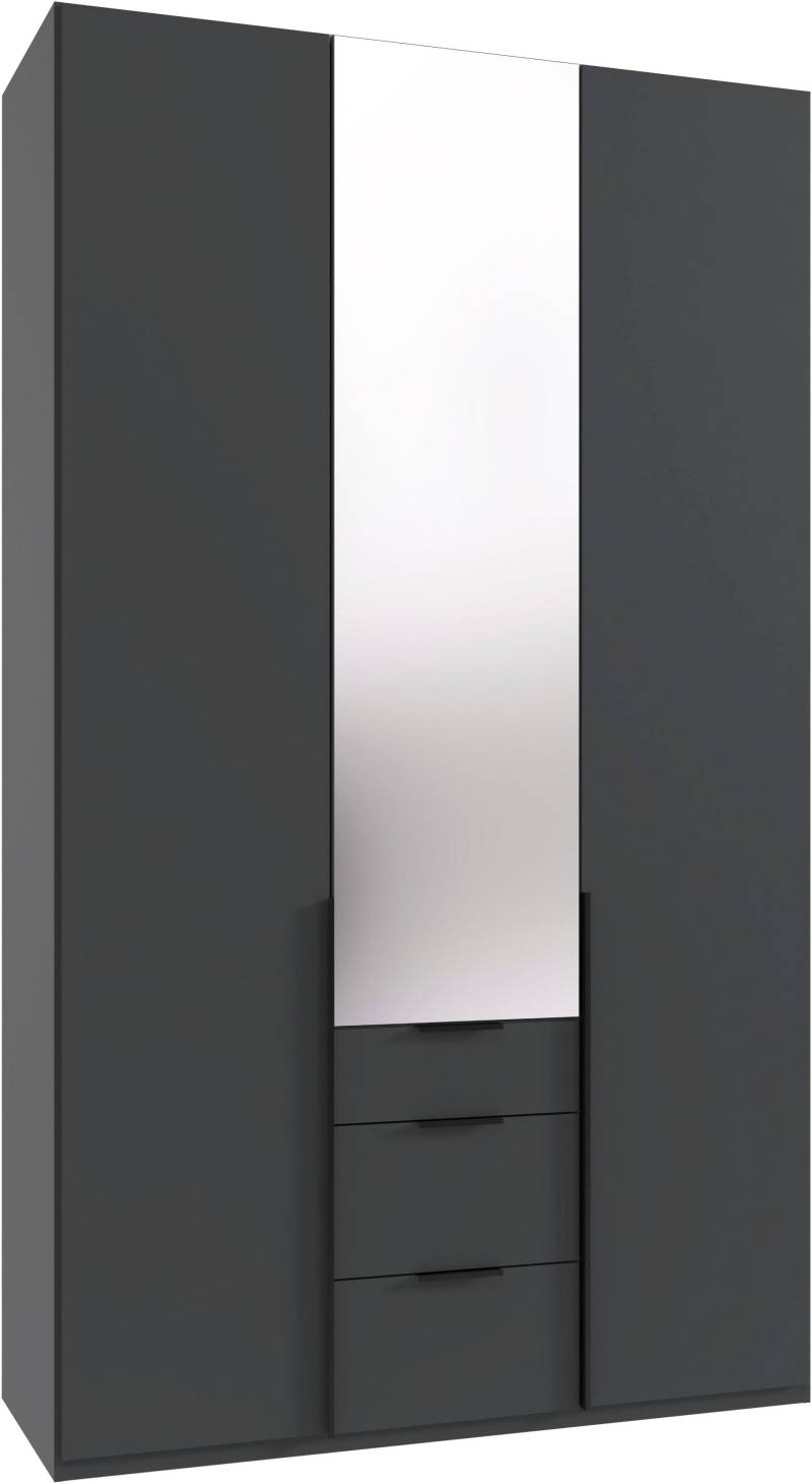 Wimex Drehtürenschrank »Mugano, 135 oder 180cm breit, 208 oder 236cm hoch, Made in Germany«, (mit langen Griffstangen aus Metall), wahlweise mit oder ohne Spiegel, mit Schubladen von Wimex