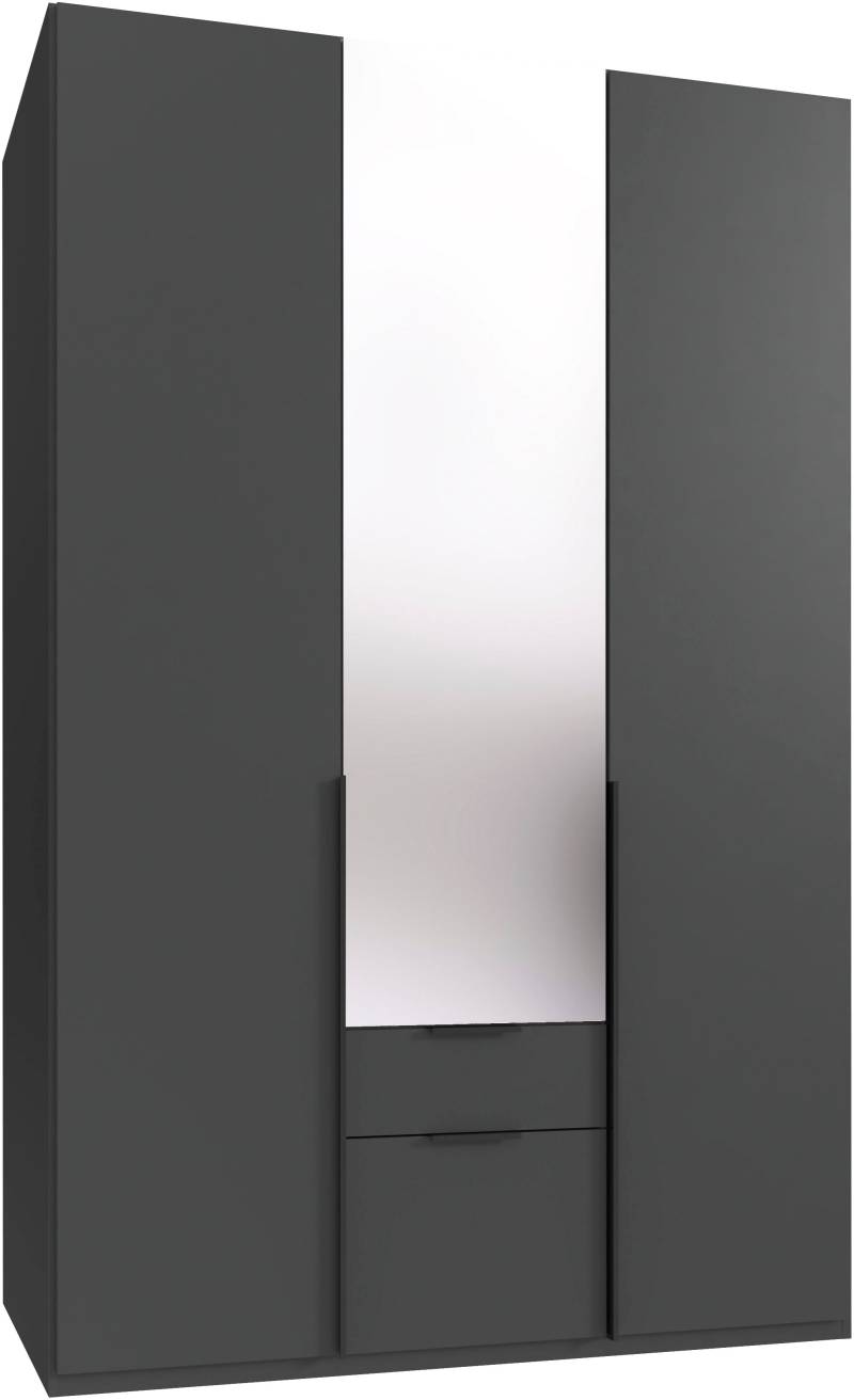 Wimex Drehtürenschrank »Mugano, 135 oder 180cm breit, 208 oder 236cm hoch, Made in Germany«, (mit langen Griffstangen aus Metall), wahlweise mit oder ohne Spiegel, mit Schubladen von Wimex
