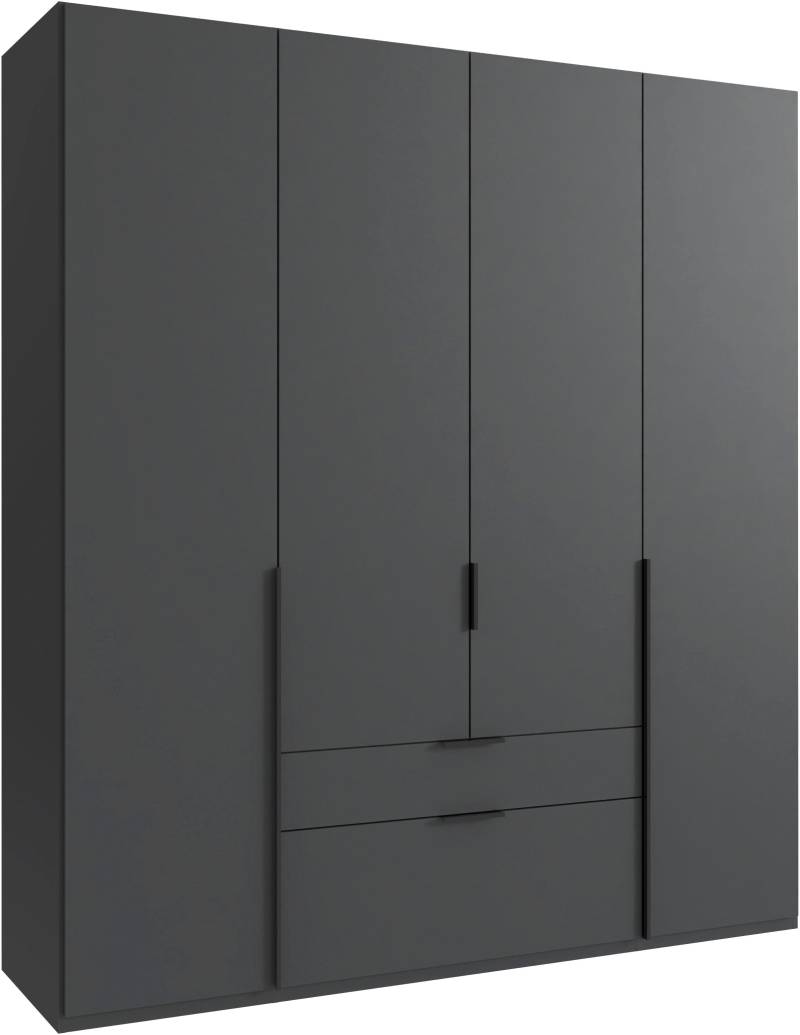 Wimex Drehtürenschrank »Mugano, 135 oder 180cm breit, 208 oder 236cm hoch, Made in Germany«, (mit langen Griffstangen aus Metall), wahlweise mit oder ohne Spiegel, mit Schubladen von Wimex