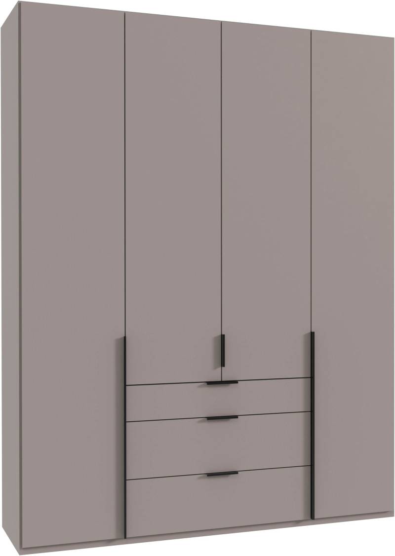 Wimex Drehtürenschrank »Mugano, 135 oder 180cm breit, 208 oder 236cm hoch, Made in Germany«, (mit langen Griffstangen aus Metall), wahlweise mit oder ohne Spiegel, mit Schubladen von Wimex