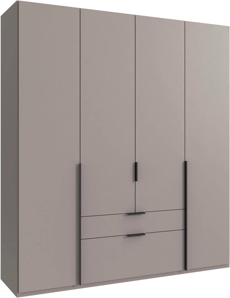 Wimex Drehtürenschrank »Mugano, 135 oder 180cm breit, 208 oder 236cm hoch, Made in Germany«, (mit langen Griffstangen aus Metall), wahlweise mit oder ohne Spiegel, mit Schubladen von Wimex