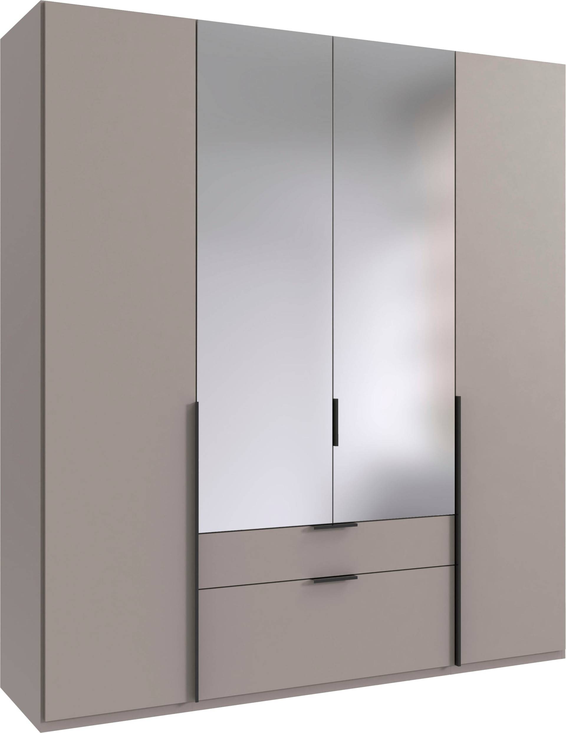Wimex Drehtürenschrank »Mugano, 135 oder 180cm breit, 208 oder 236cm hoch, Made in Germany«, (mit langen Griffstangen aus Metall), wahlweise mit oder ohne Spiegel, mit Schubladen von Wimex