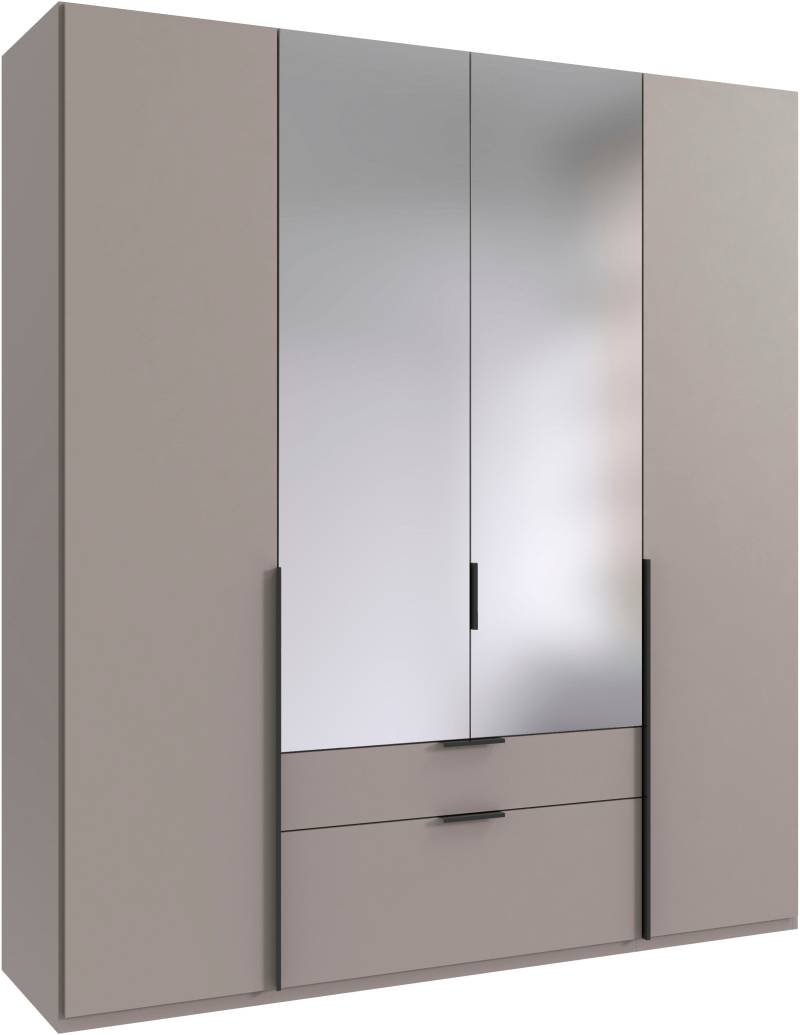 Wimex Drehtürenschrank »Mugano, 135 oder 180cm breit, 208 oder 236cm hoch, Made in Germany«, (mit langen Griffstangen aus Metall), wahlweise mit oder ohne Spiegel, mit Schubladen von Wimex