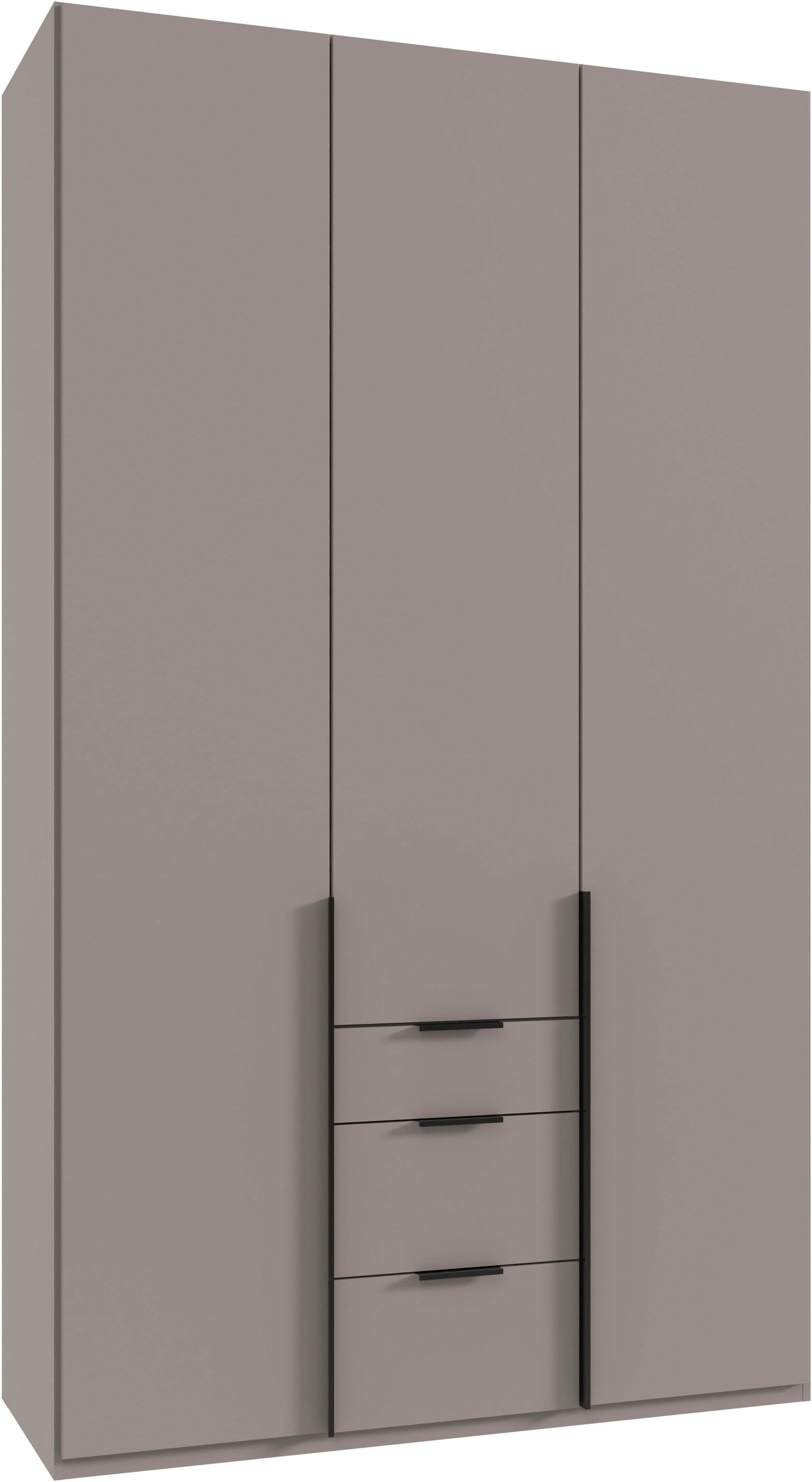Wimex Drehtürenschrank »Mugano, 135 oder 180cm breit, 208 oder 236cm hoch, Made in Germany«, (mit langen Griffstangen aus Metall), wahlweise mit oder ohne Spiegel, mit Schubladen von Wimex